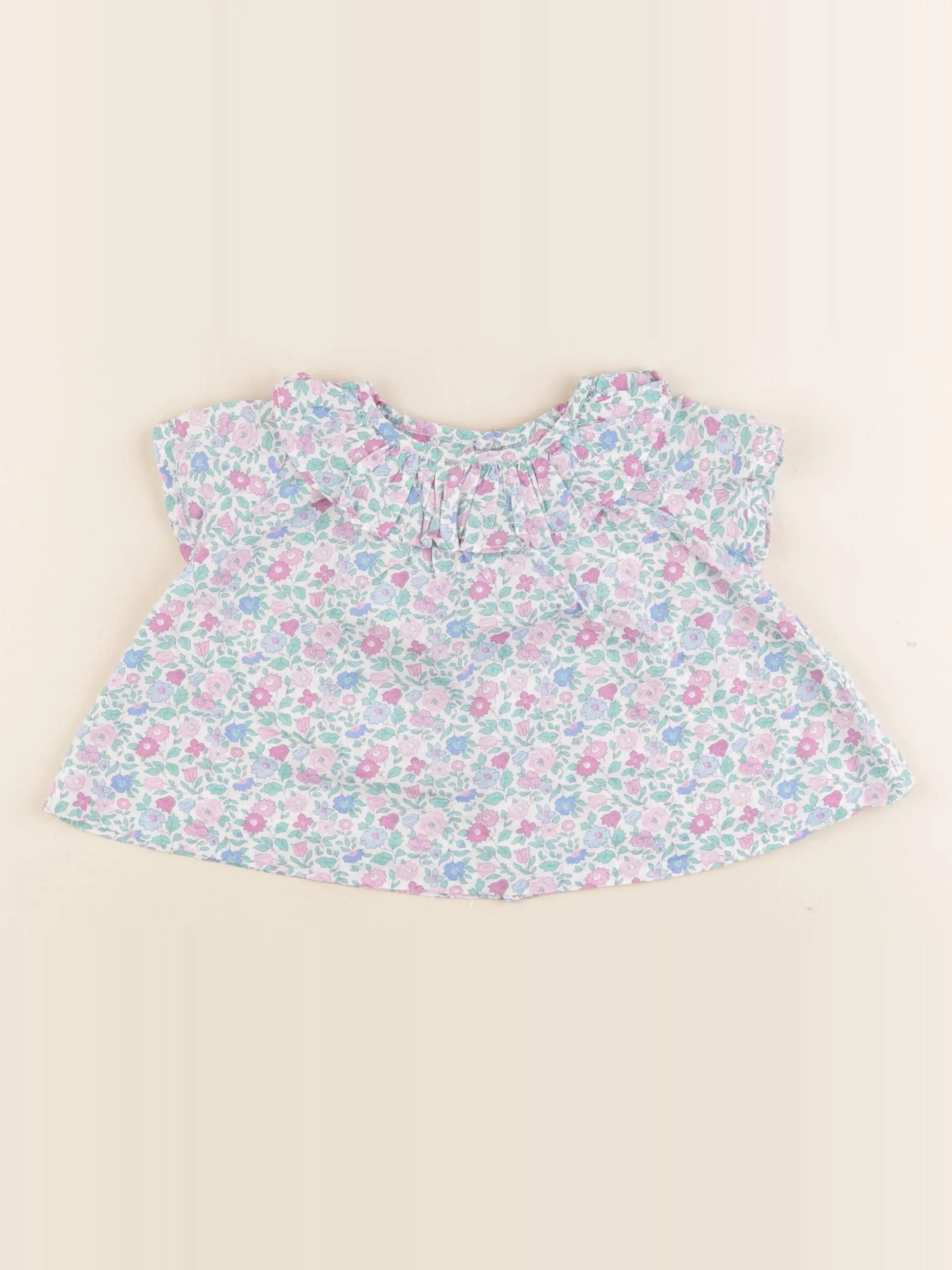 Jacadi - blouse liberty multicolore - 6 mois