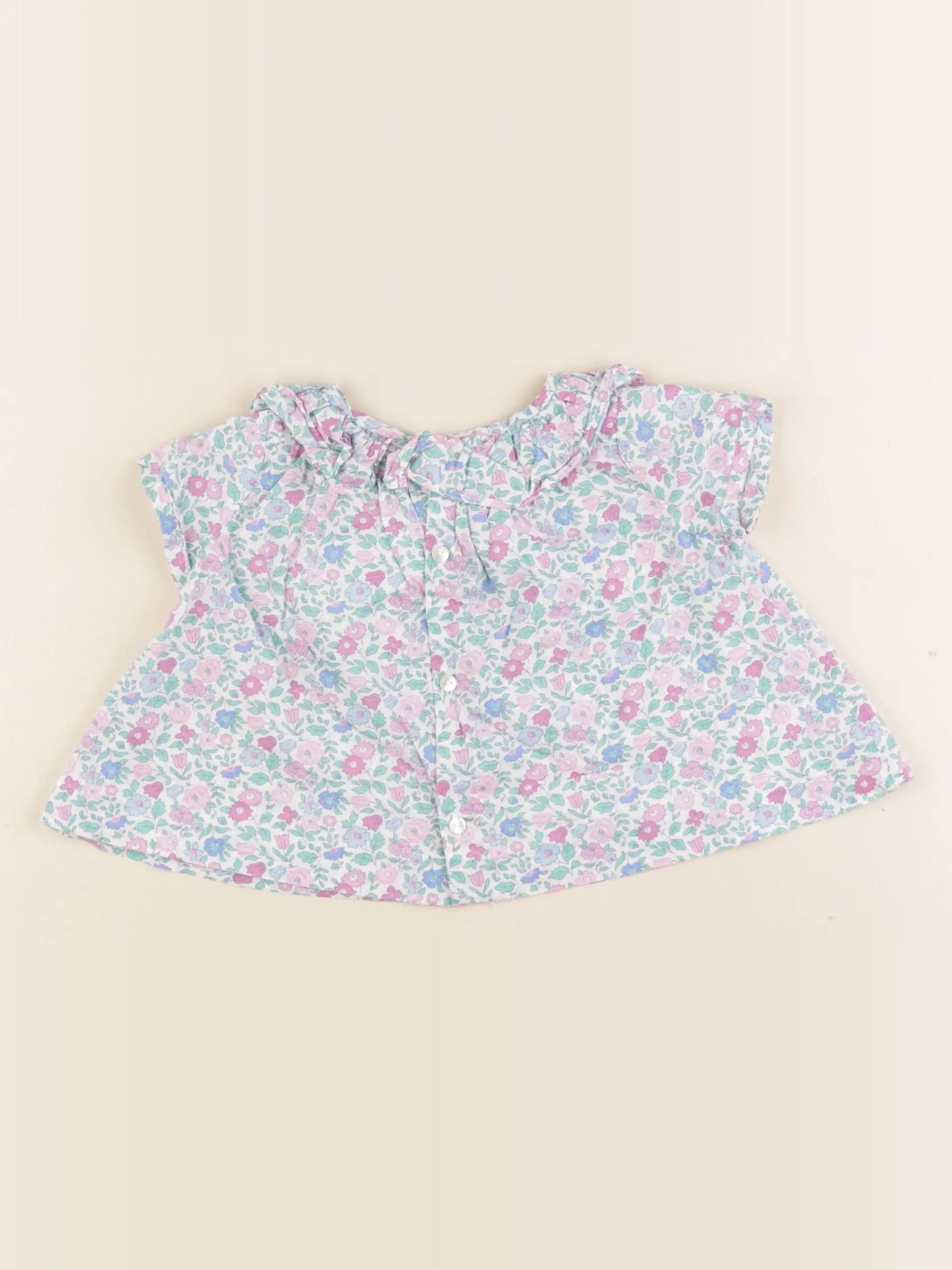 Jacadi - blouse liberty multicolore - 6 mois