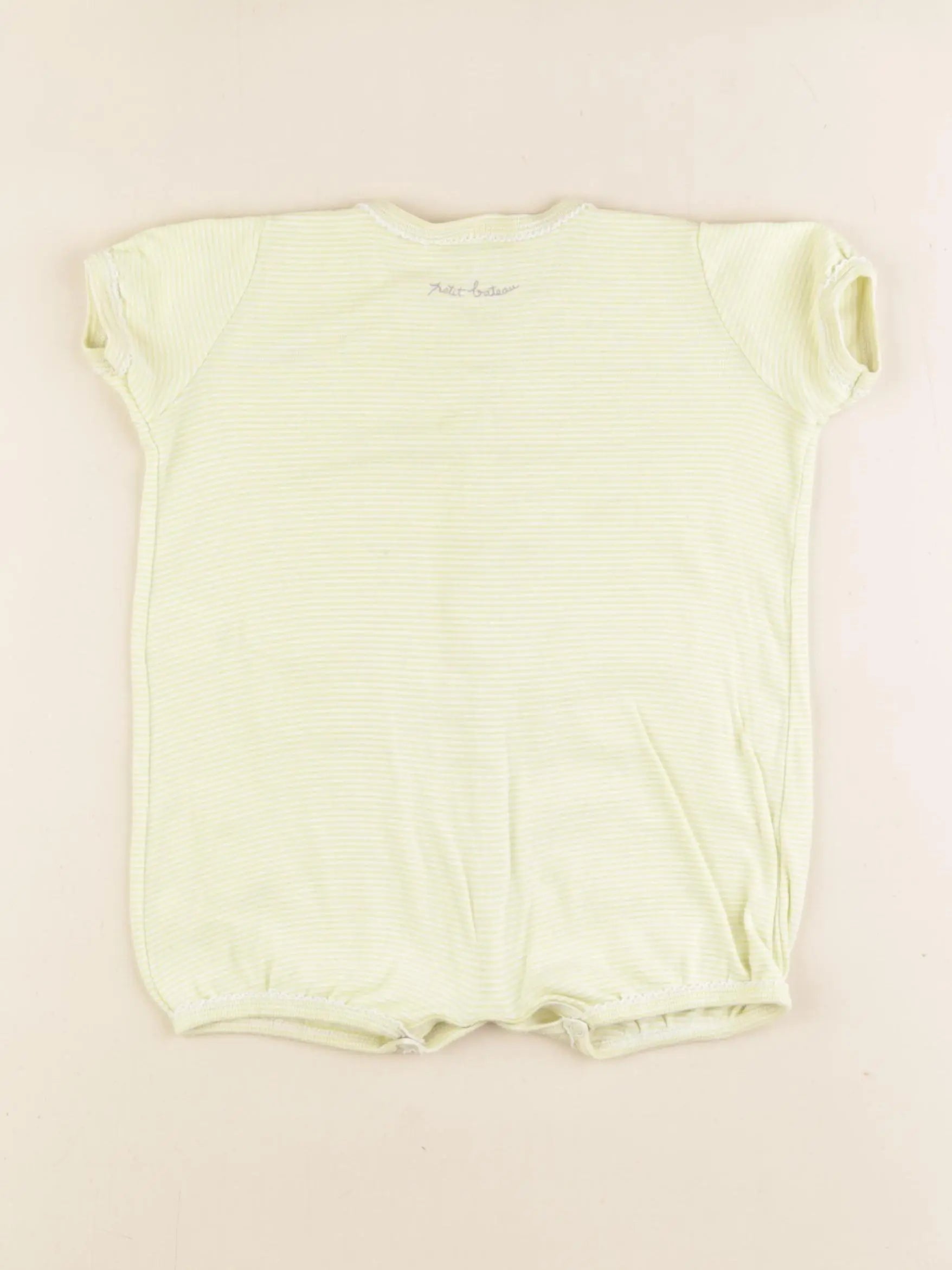 Petit Bateau - pyjama coton jaune - 6 mois