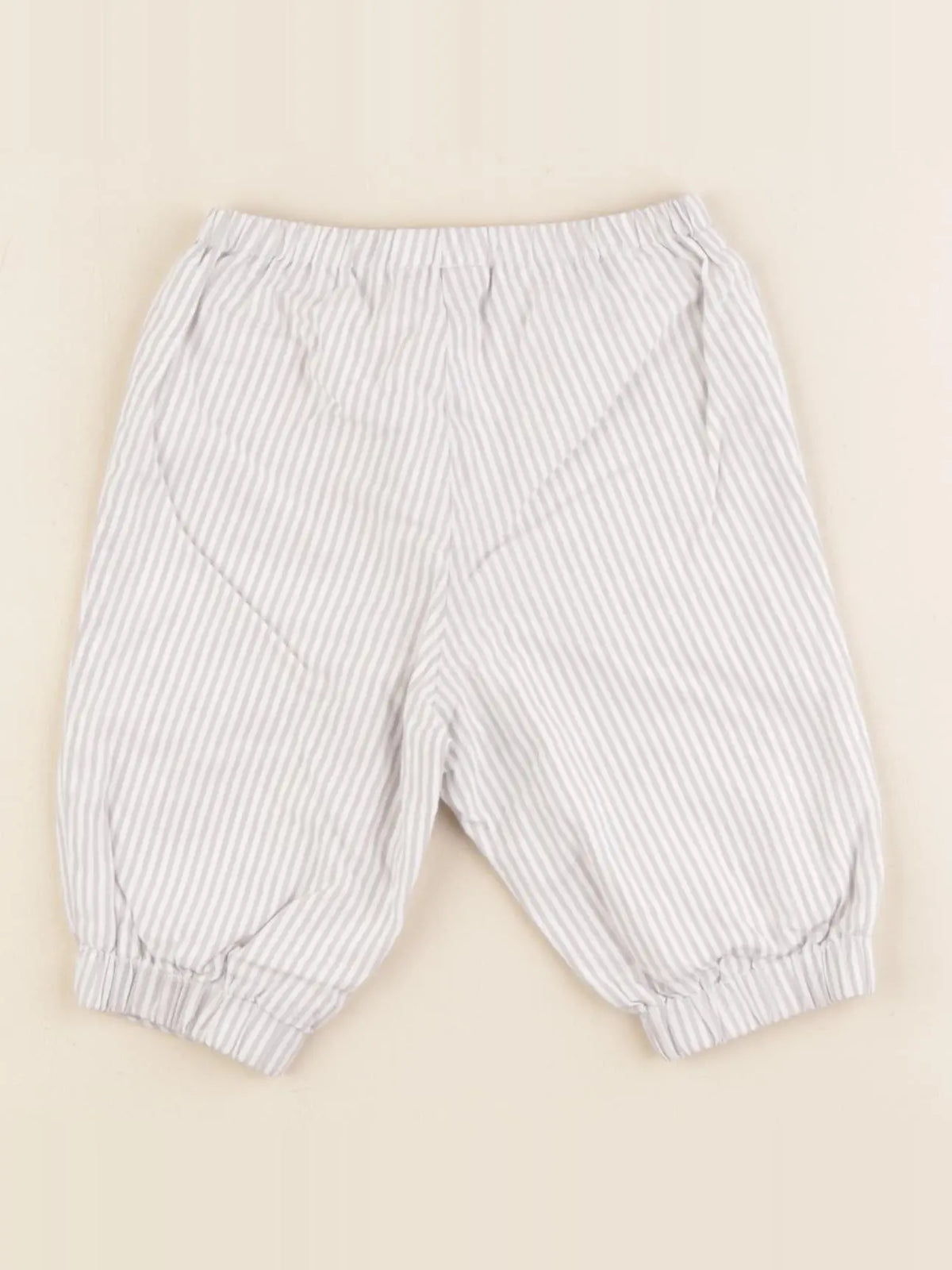 Jacadi - pantalon blanc, gris - 3 mois