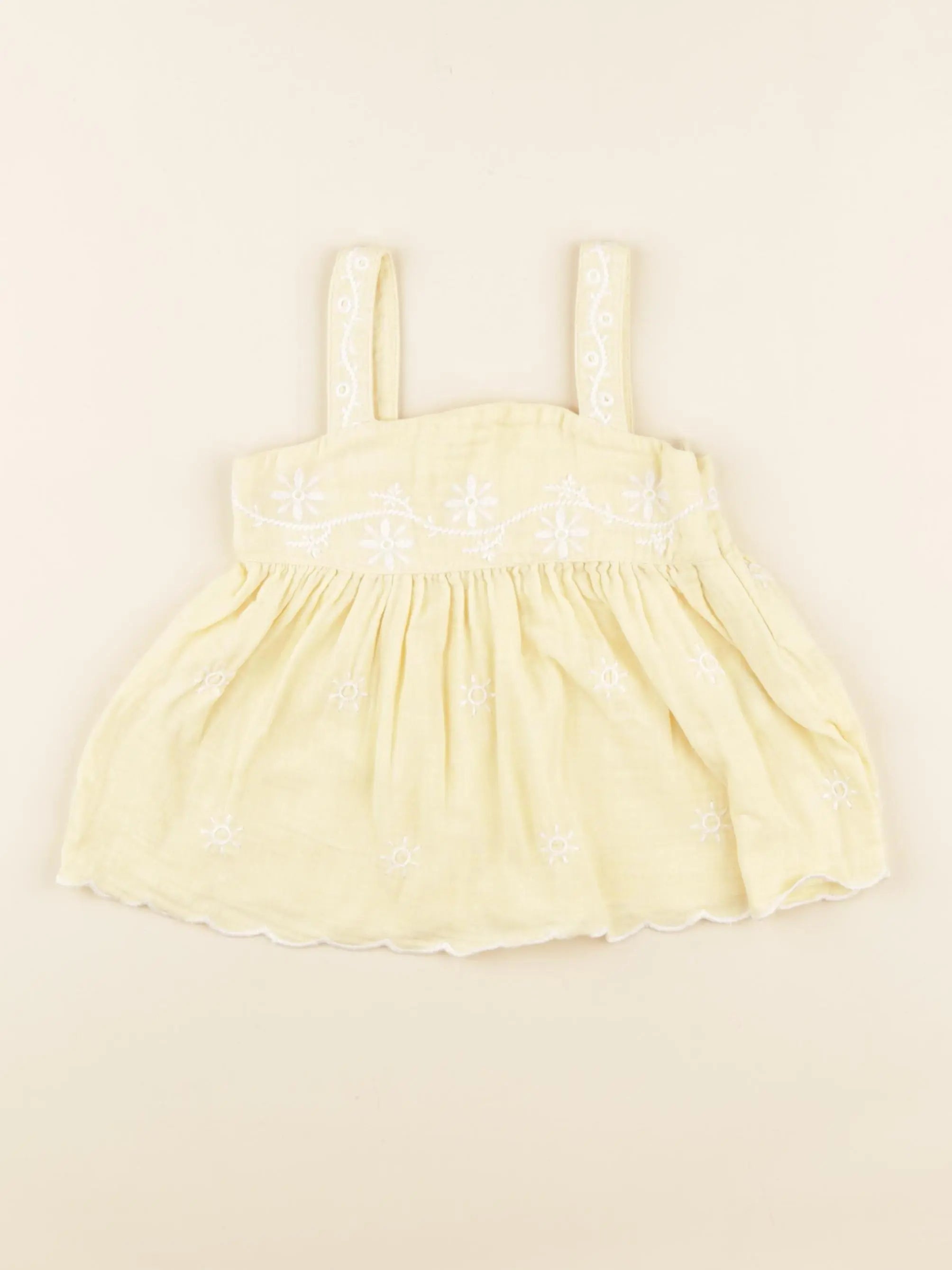 Vertbaudet - blouse jaune - 3/4 ans