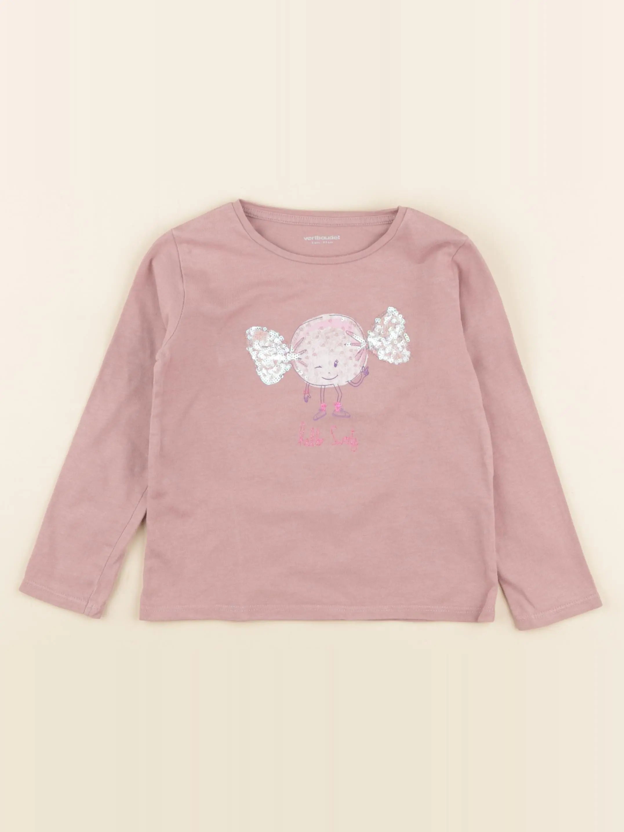 Vertbaudet - tee-shirt rose - 3 ans