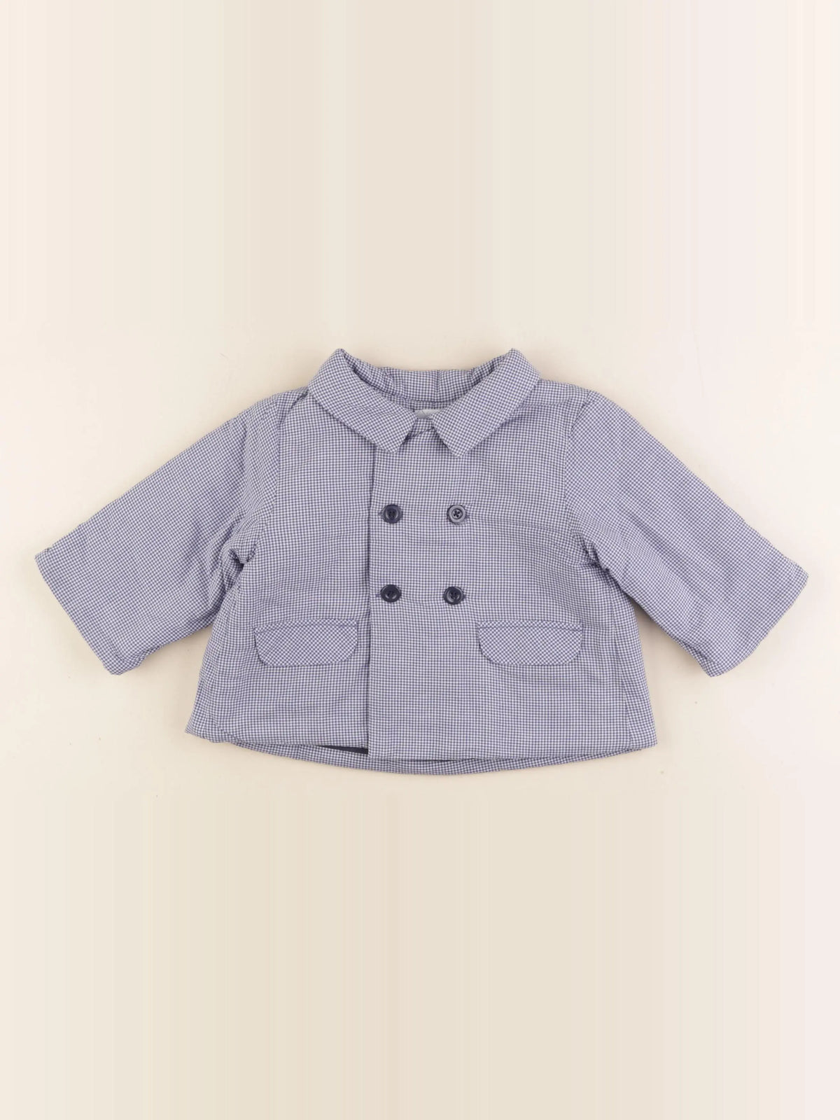 Jacadi - veste bleu, blanc - 6 mois