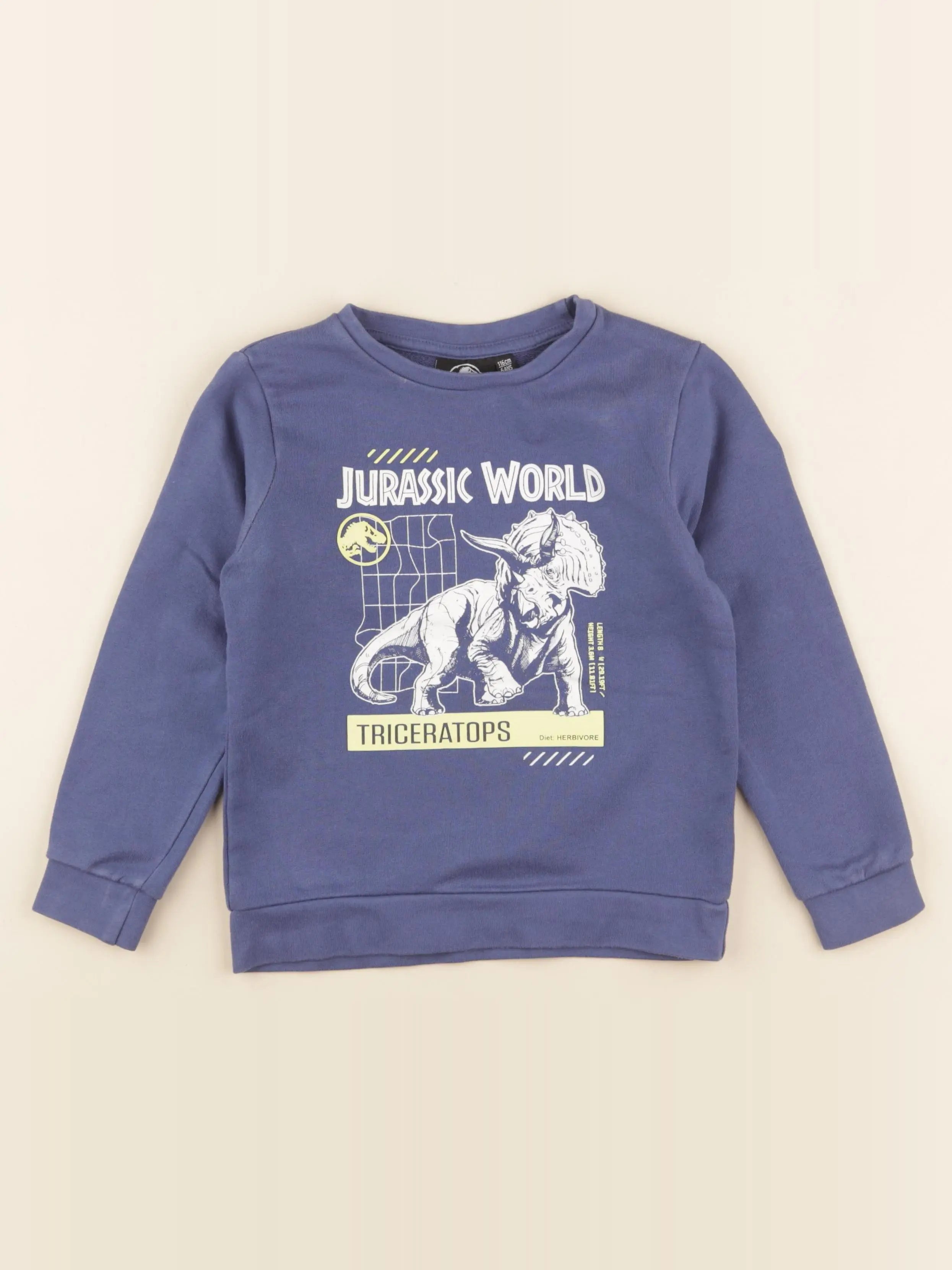 Vertbaudet - sweat bleu - 6 ans