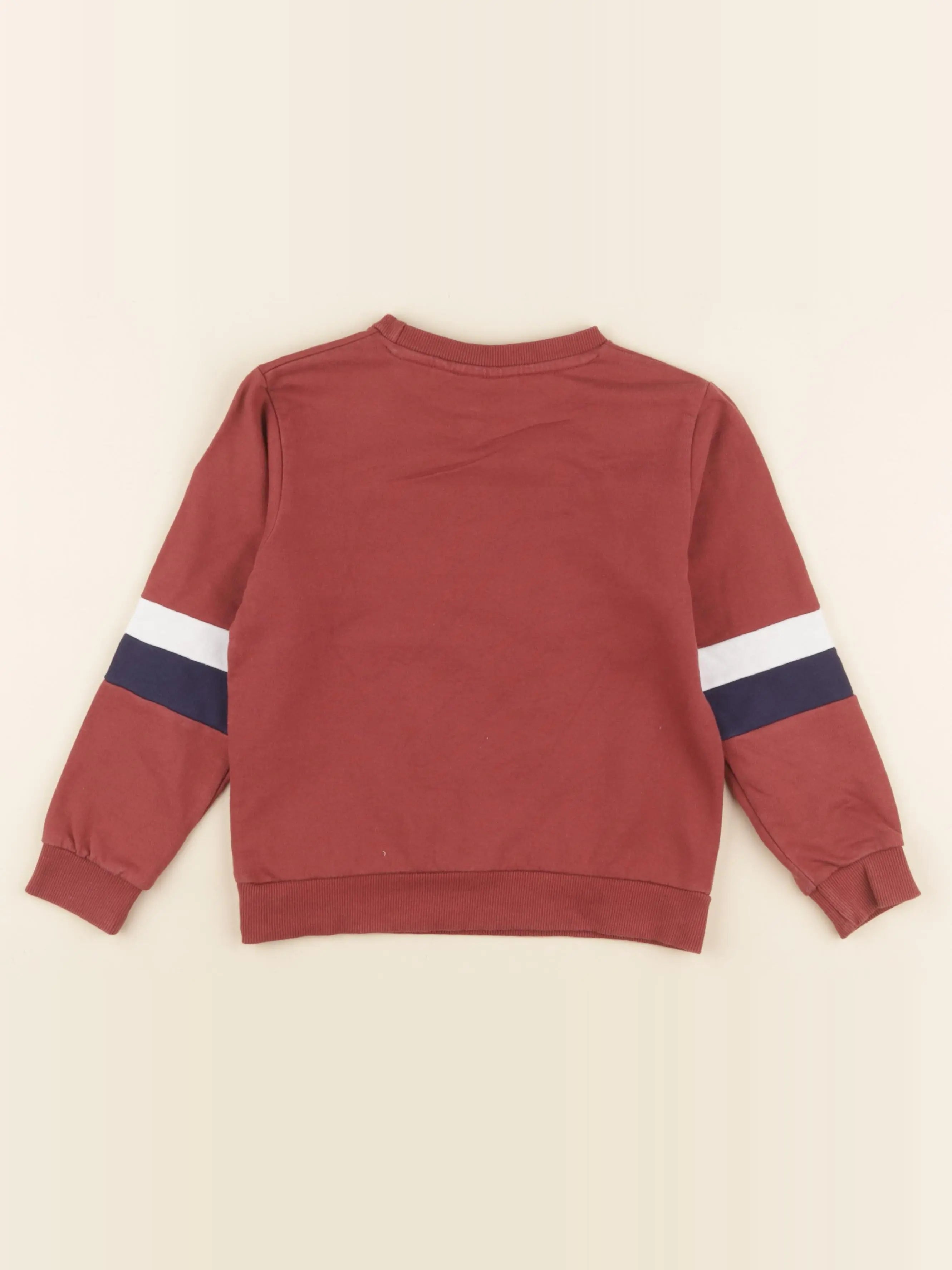 Vertbaudet - sweat rouge - 6 ans