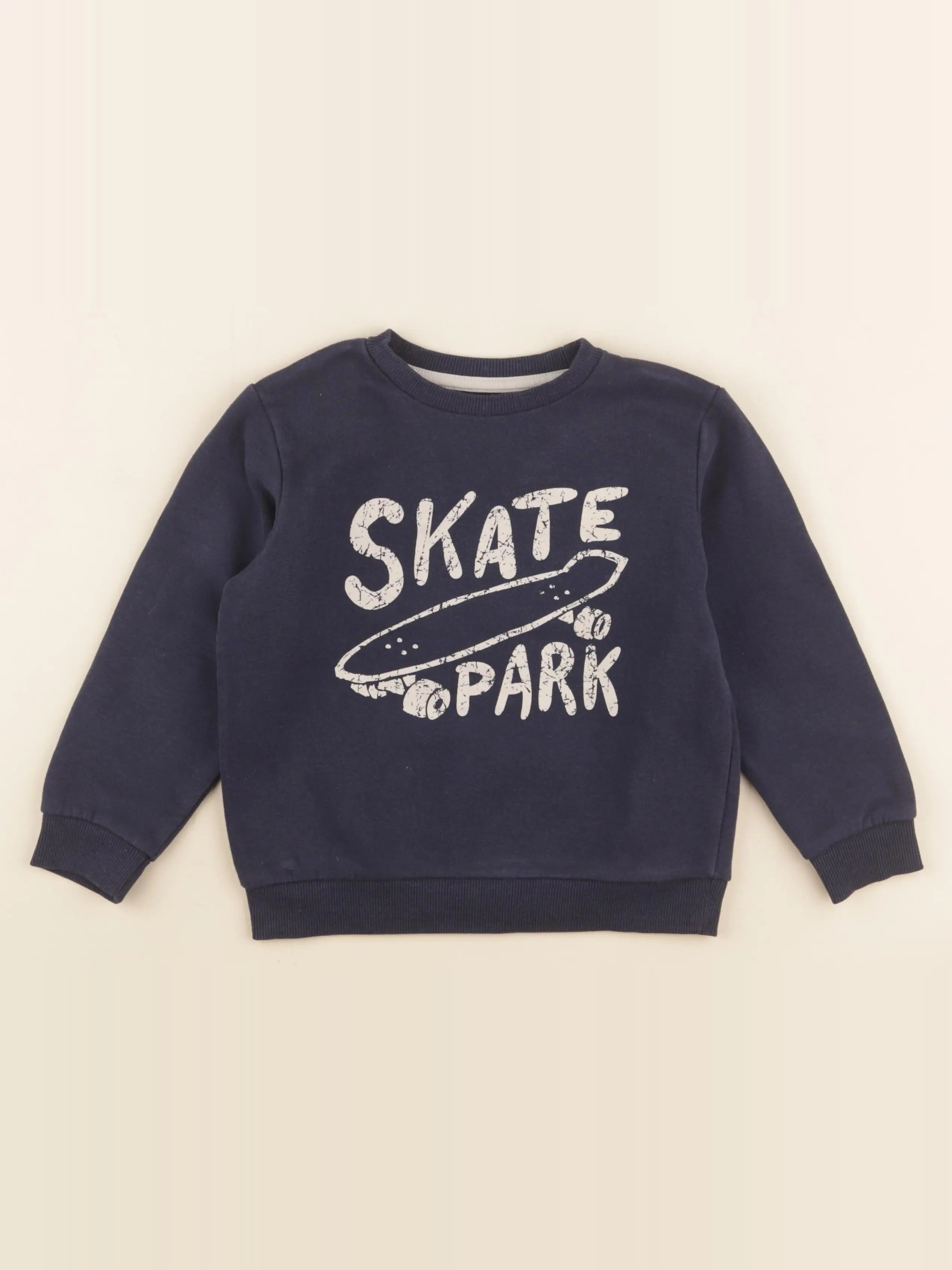 Vertbaudet - sweat bleu - 5 ans