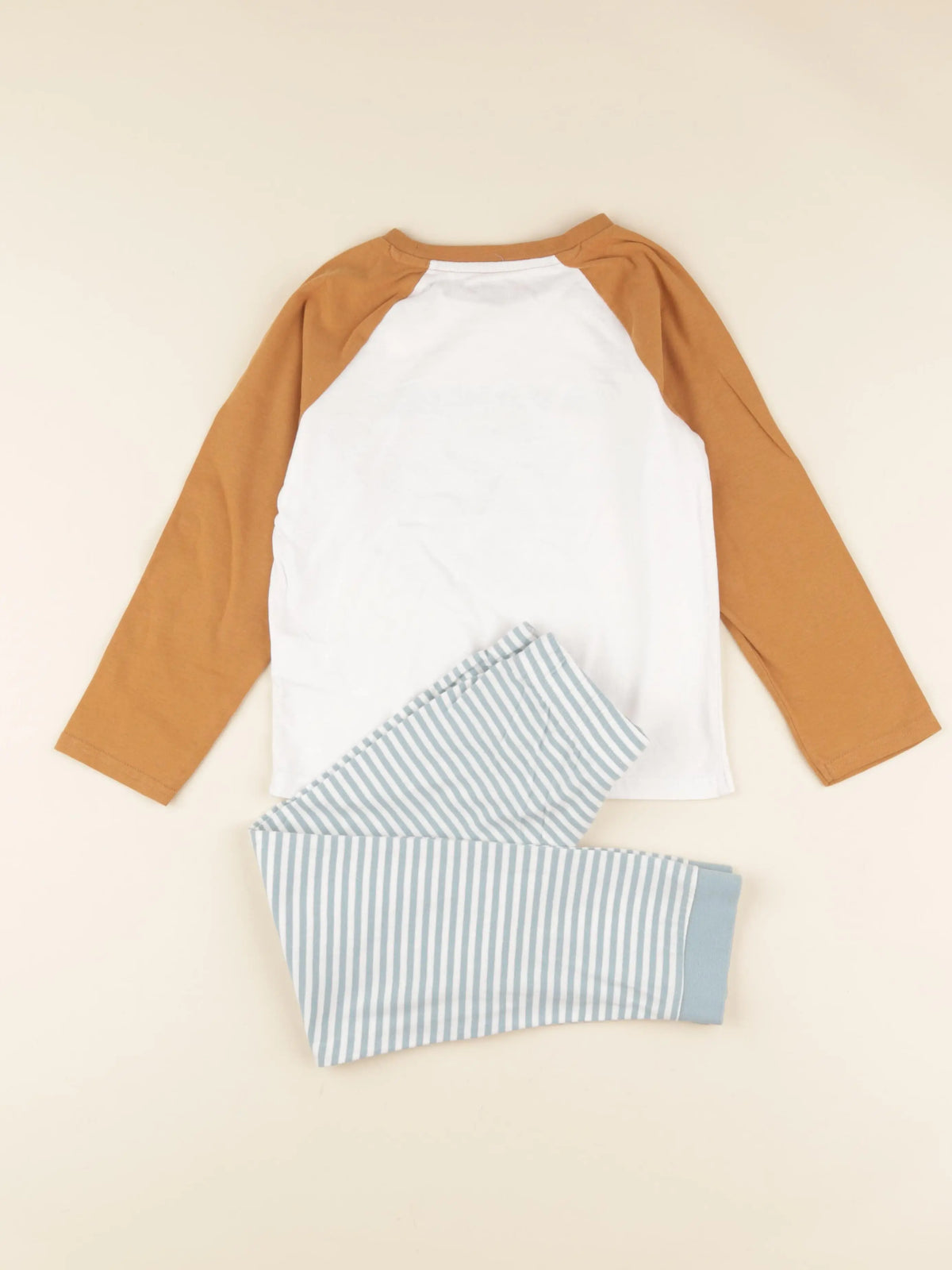 Vertbaudet - pyjama coton marron - 6 ans