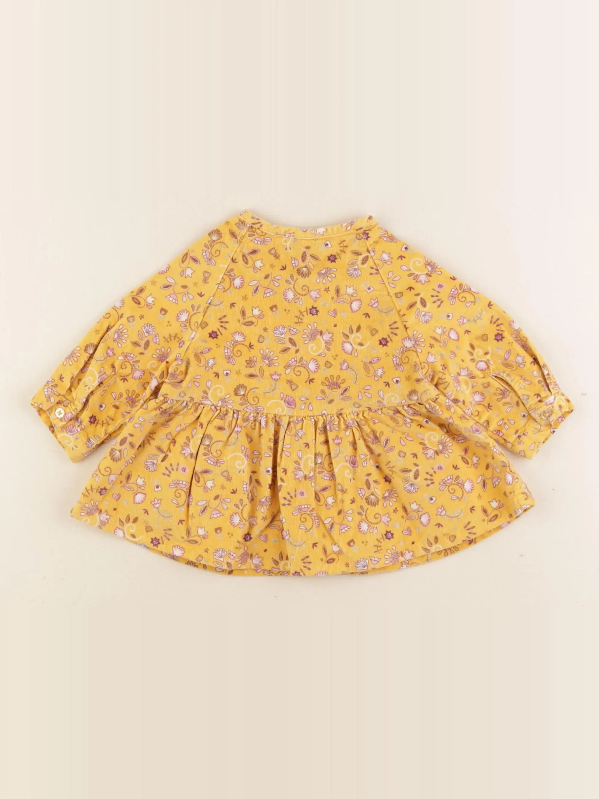 Tape à l'oeil - robe jaune - 3 mois