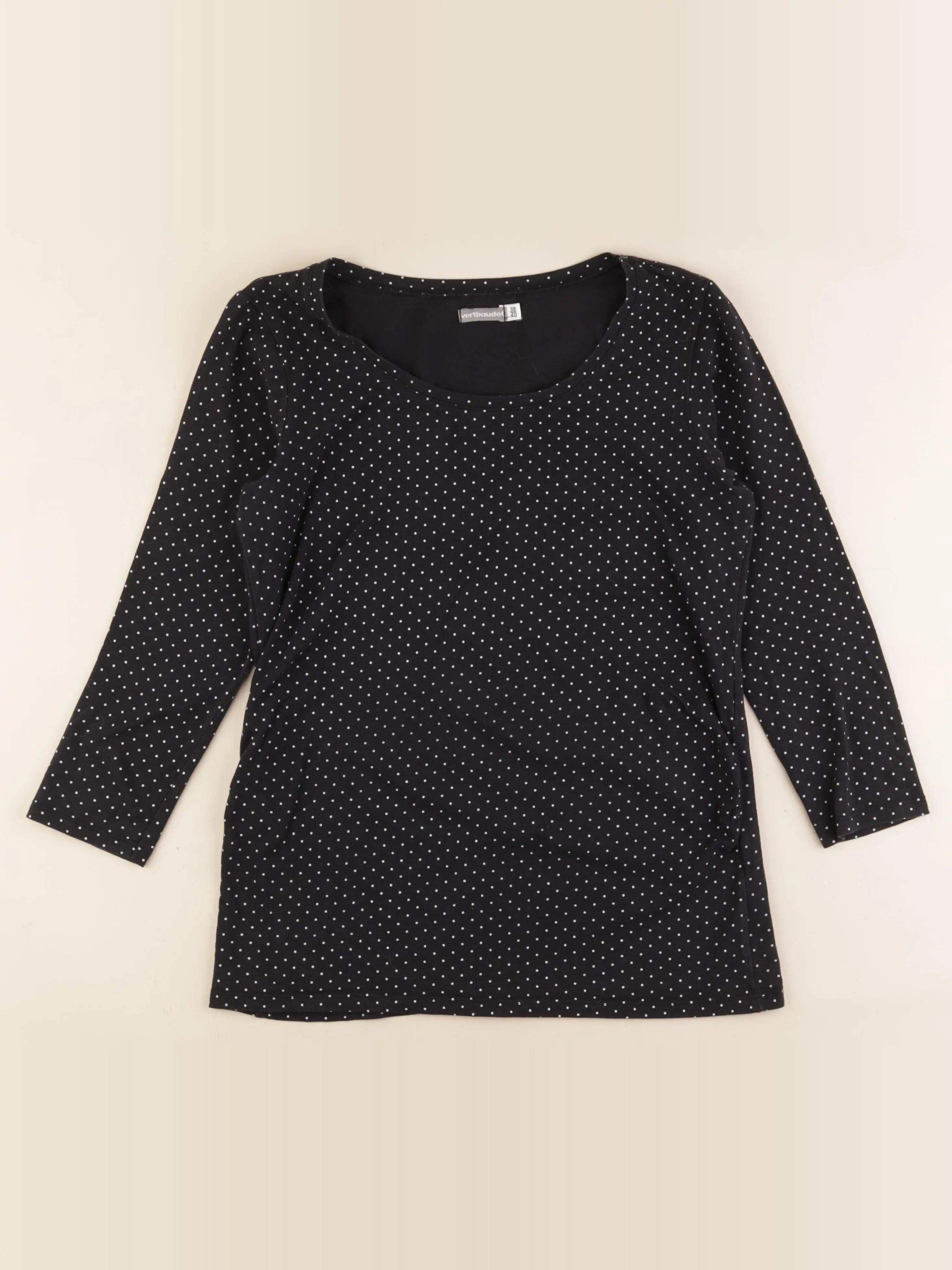 Vertbaudet - tee-shirt grossesse noir - 38 à 40