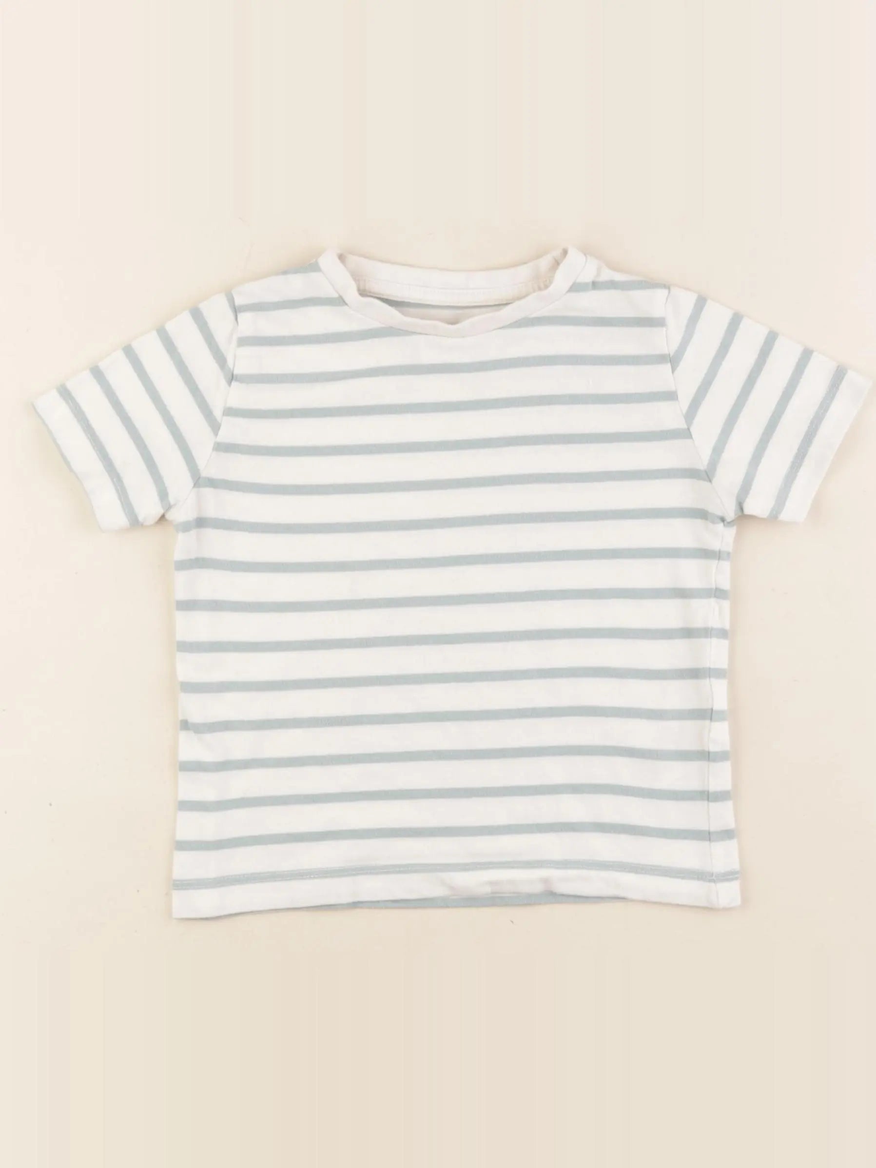 Vertbaudet - tee-shirt blanc, vert - 3 ans