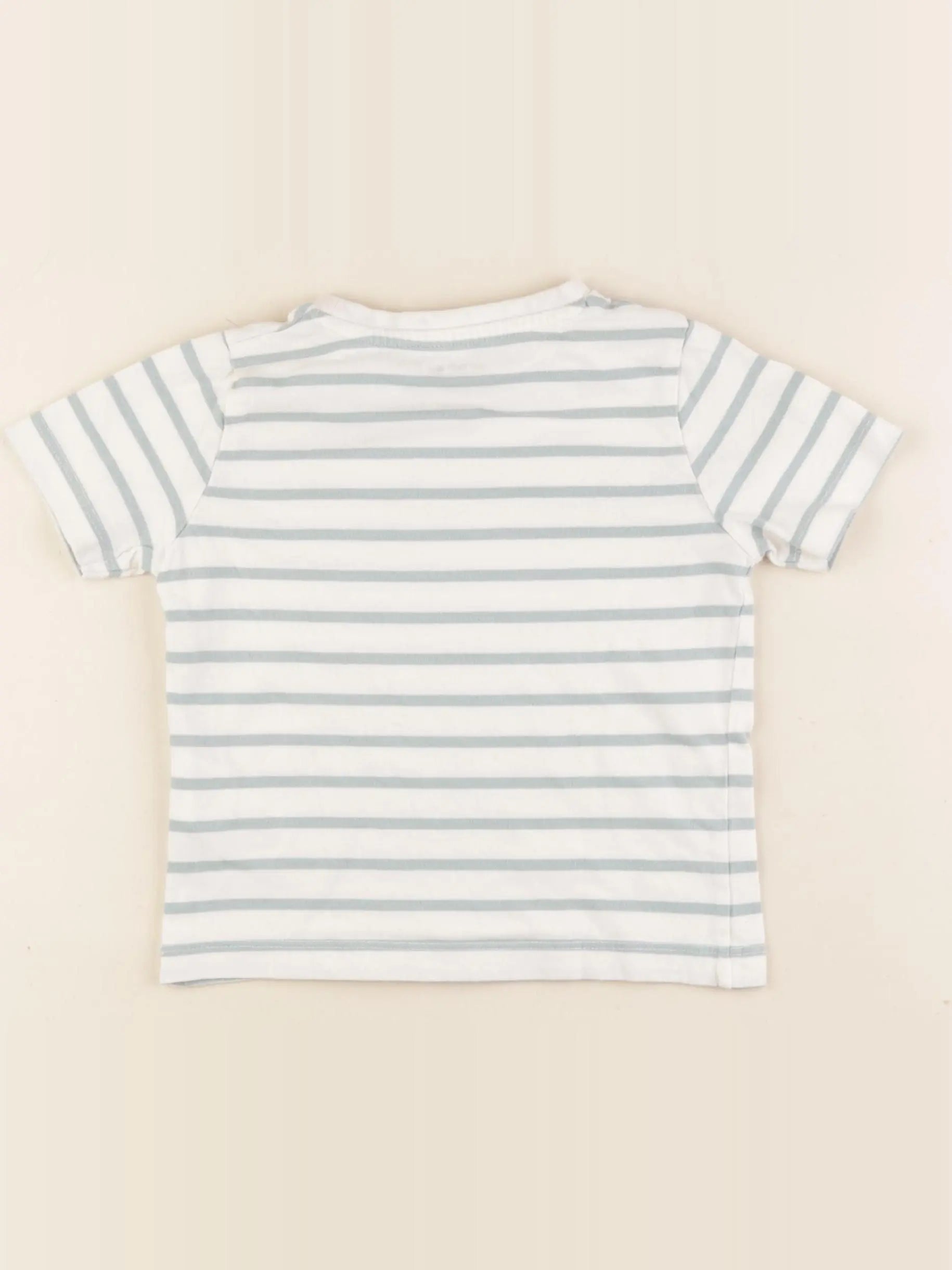 Vertbaudet - tee-shirt blanc, vert - 3 ans