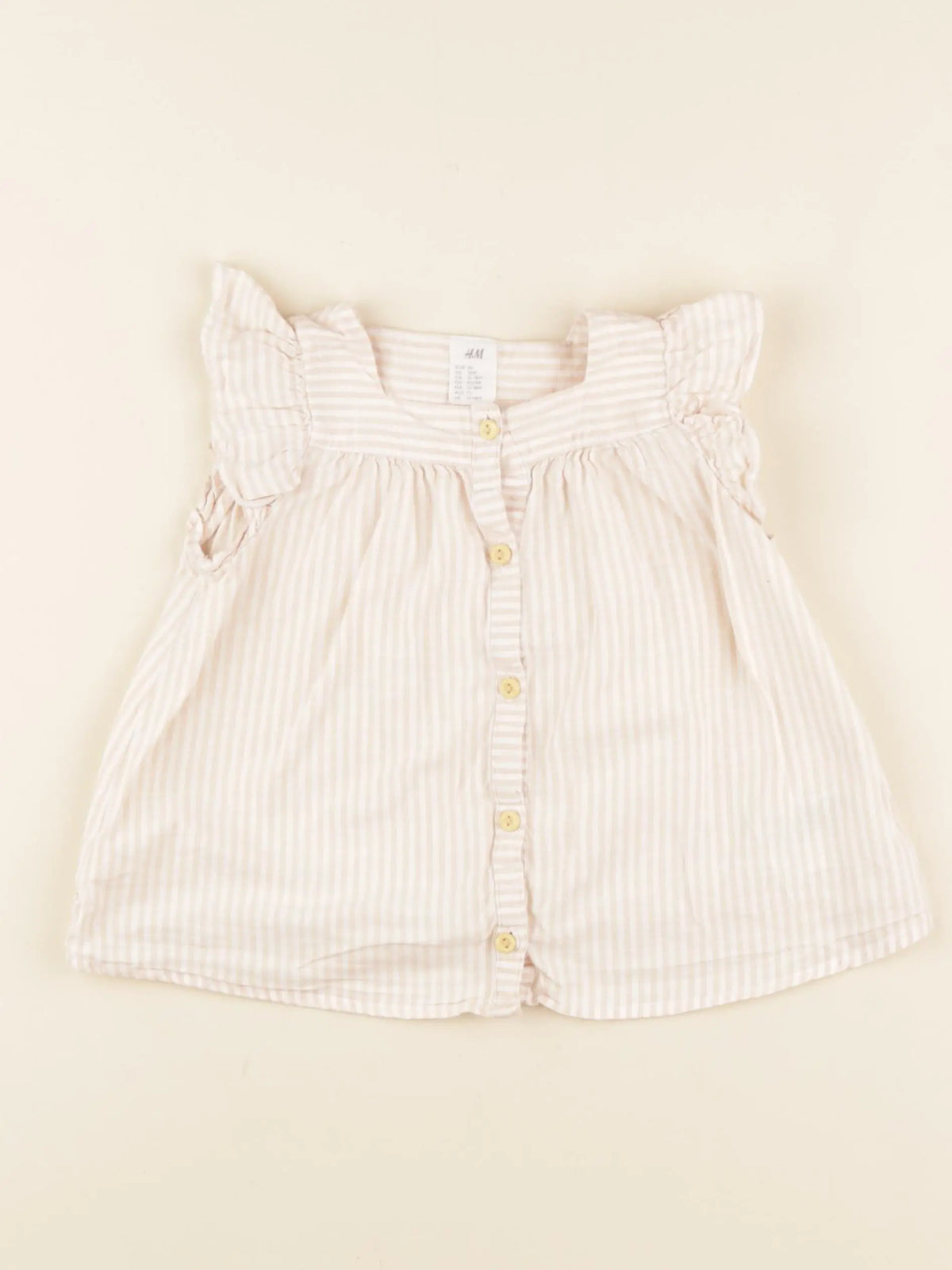 H&M - blouse rose - 12/18 mois