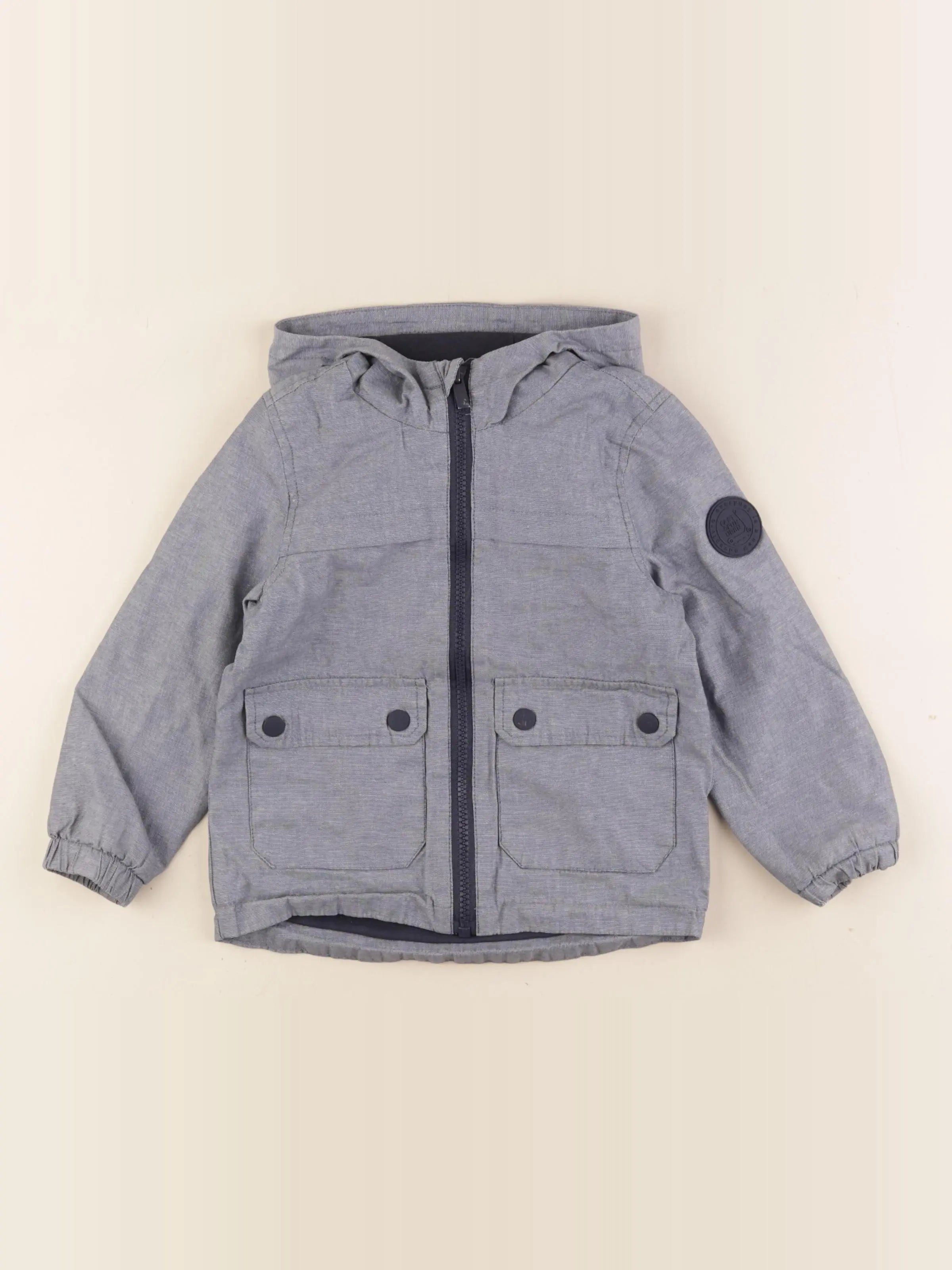 Vertbaudet - coupe-vent bleu - 3 ans