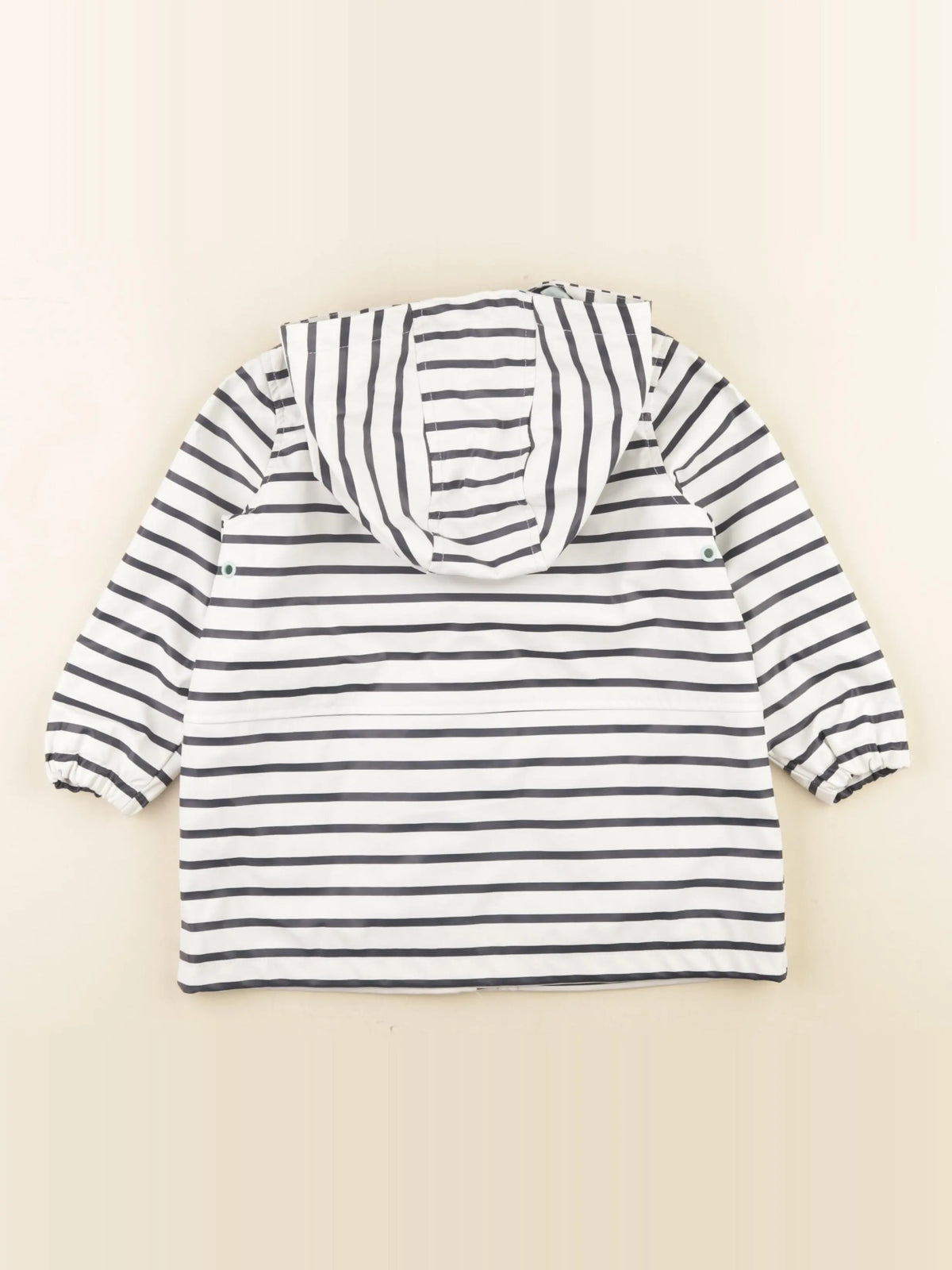 Vertbaudet - imperméable bleu, blanc - 3 ans