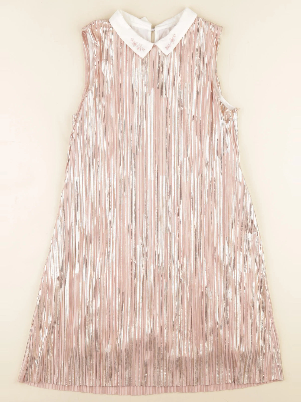 IKKS - robe rose, or - 12 ans