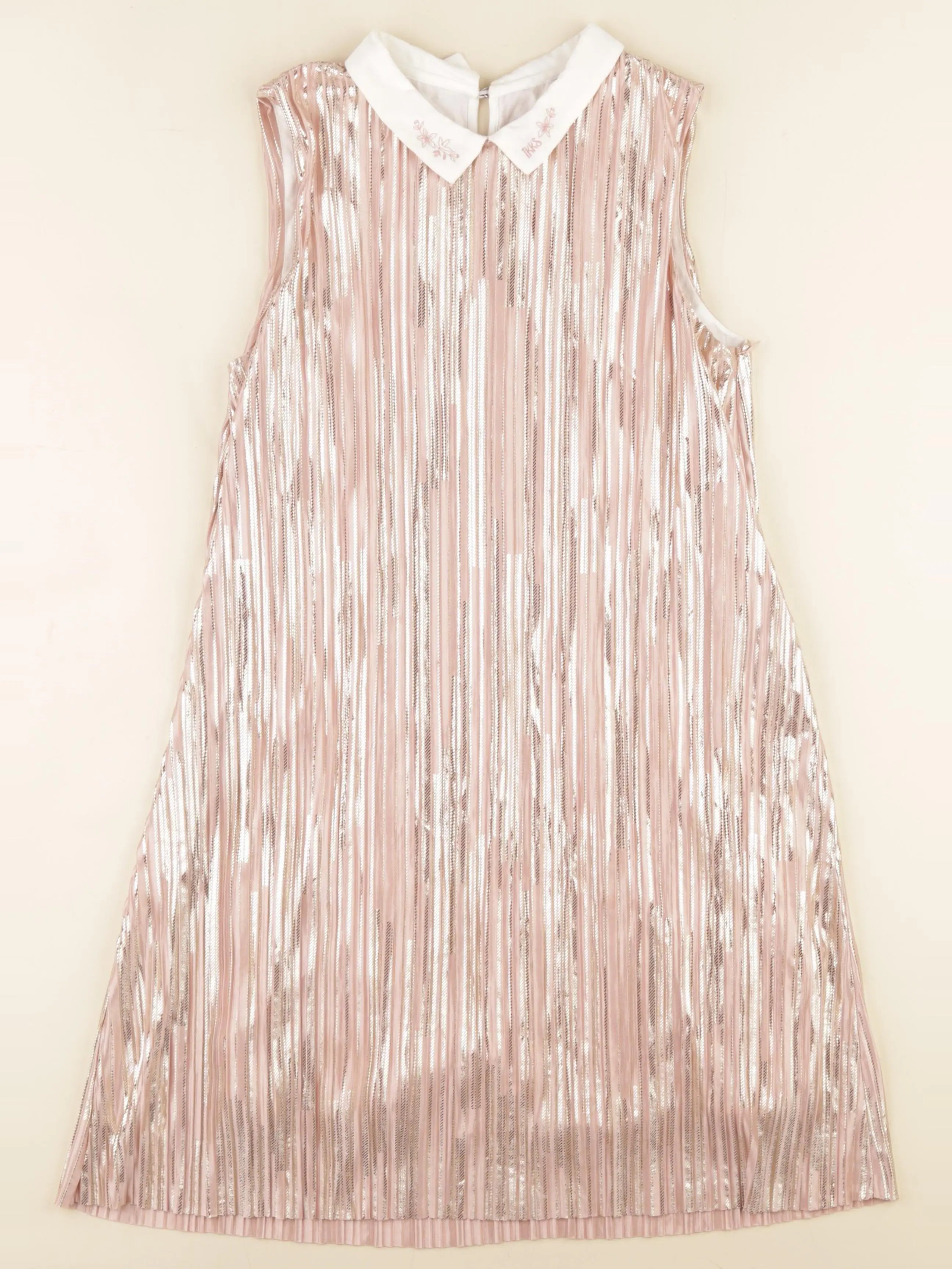 IKKS - robe rose, or - 12 ans