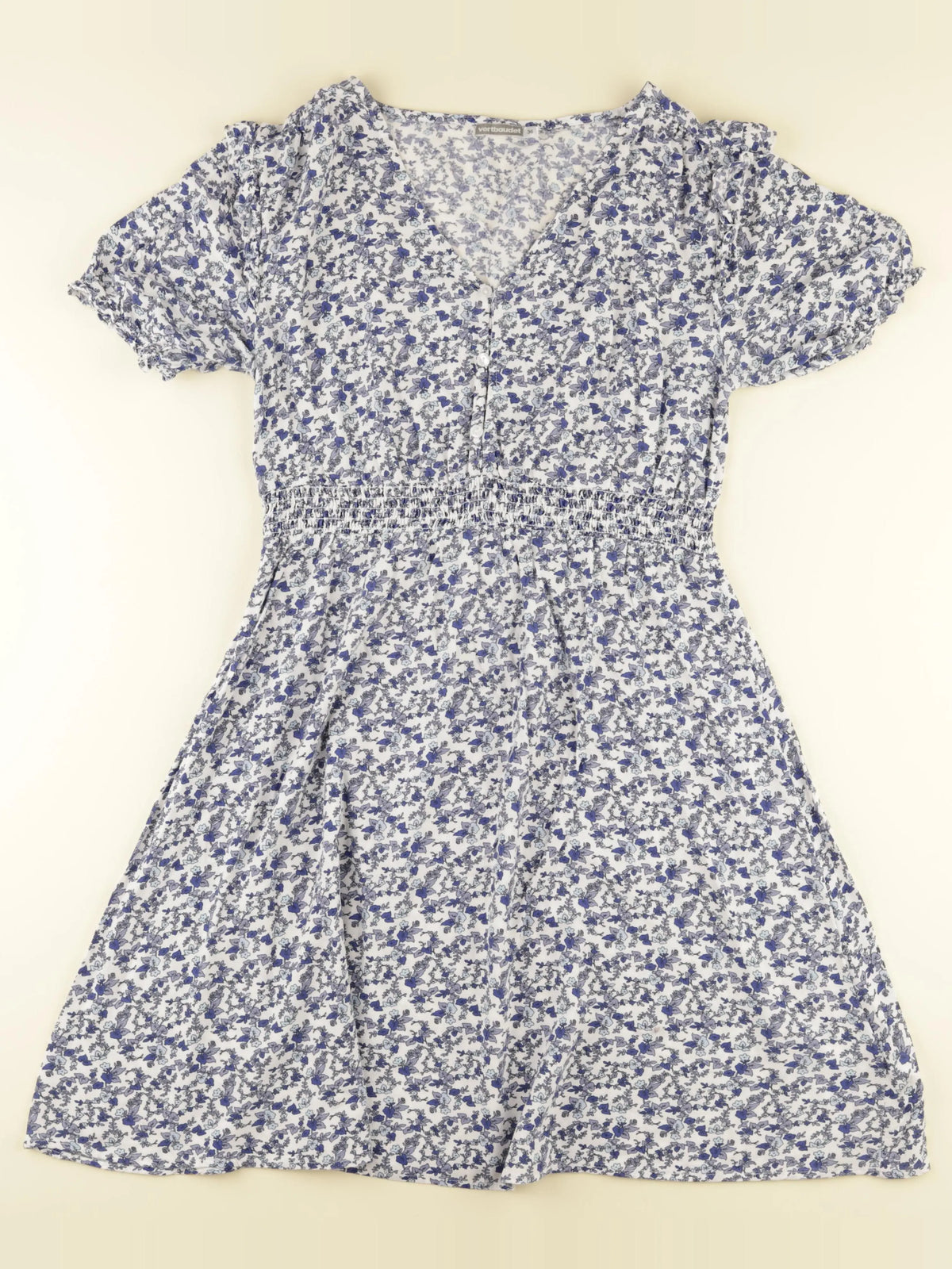 Vertbaudet - robe grossesse blanc, bleu - 36