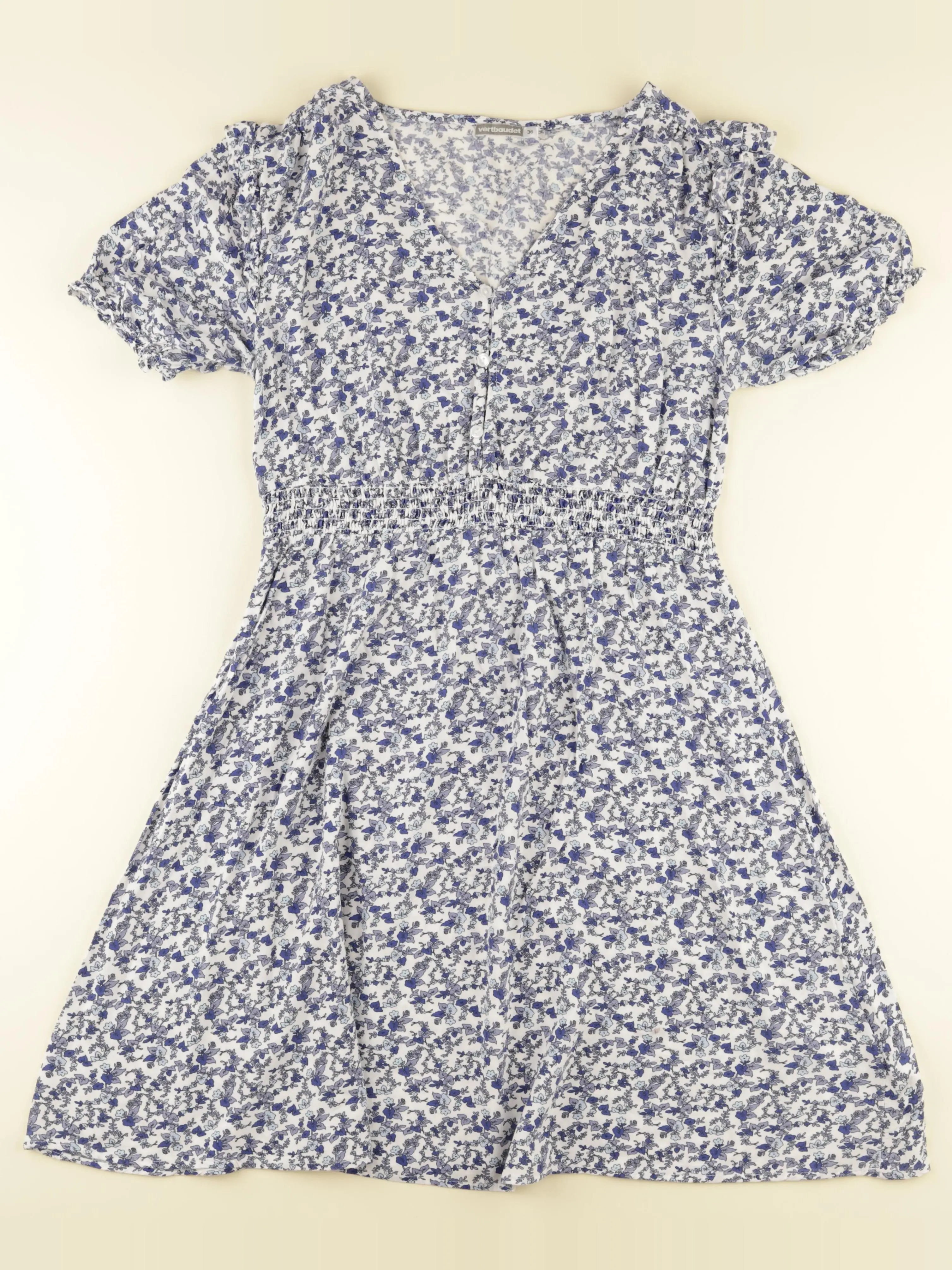 Vertbaudet - robe grossesse blanc, bleu - 36