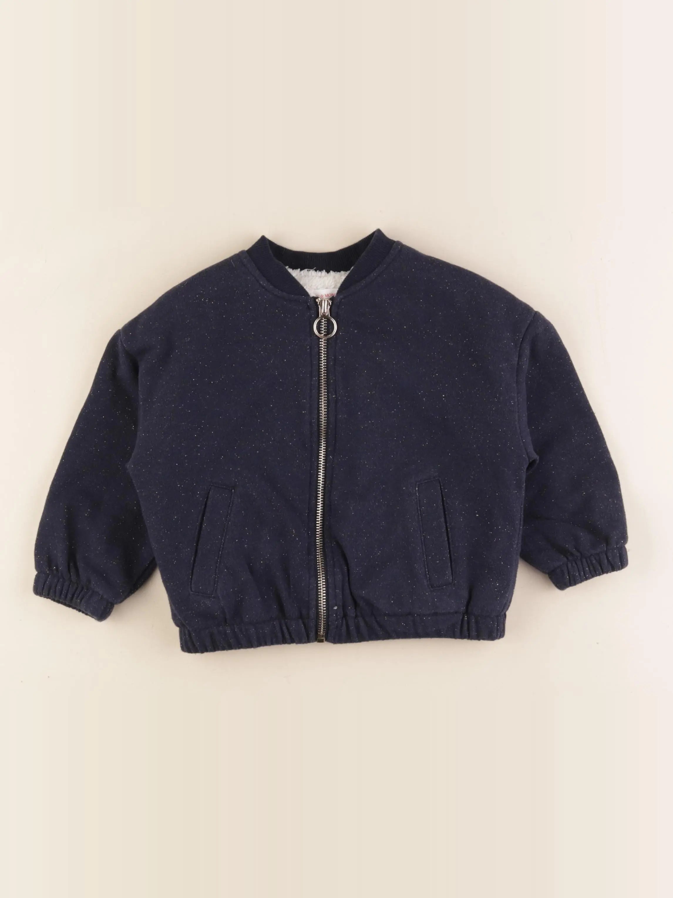 Monoprix - sweat bleu, or - 3 ans