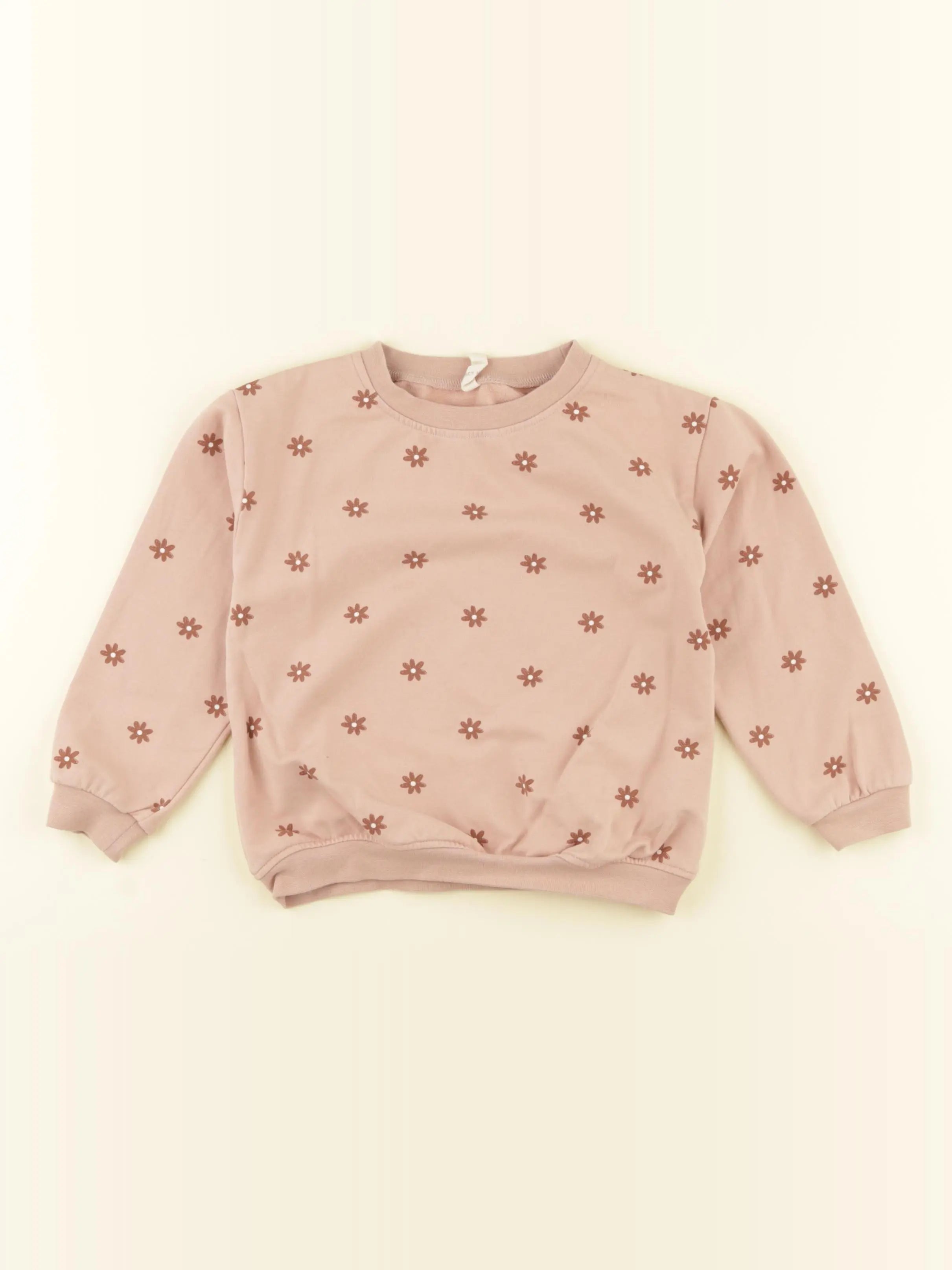 Quincy Mae - sweat rose - 2/3 ans