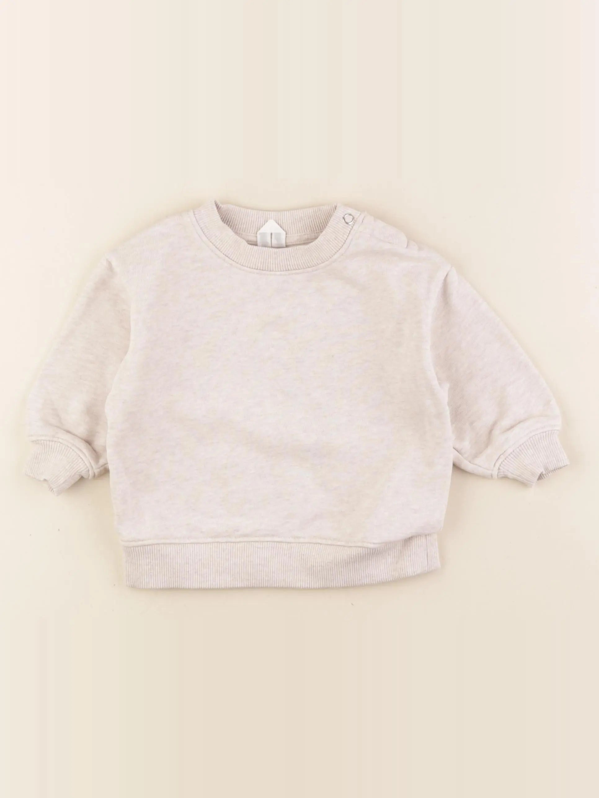 Arket - sweat beige - 2/6 mois