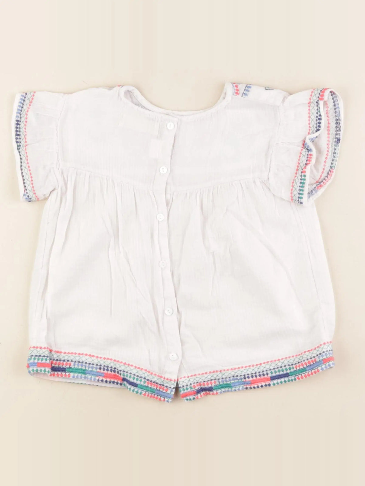 Zara - blouse blanc - 3/4 ans