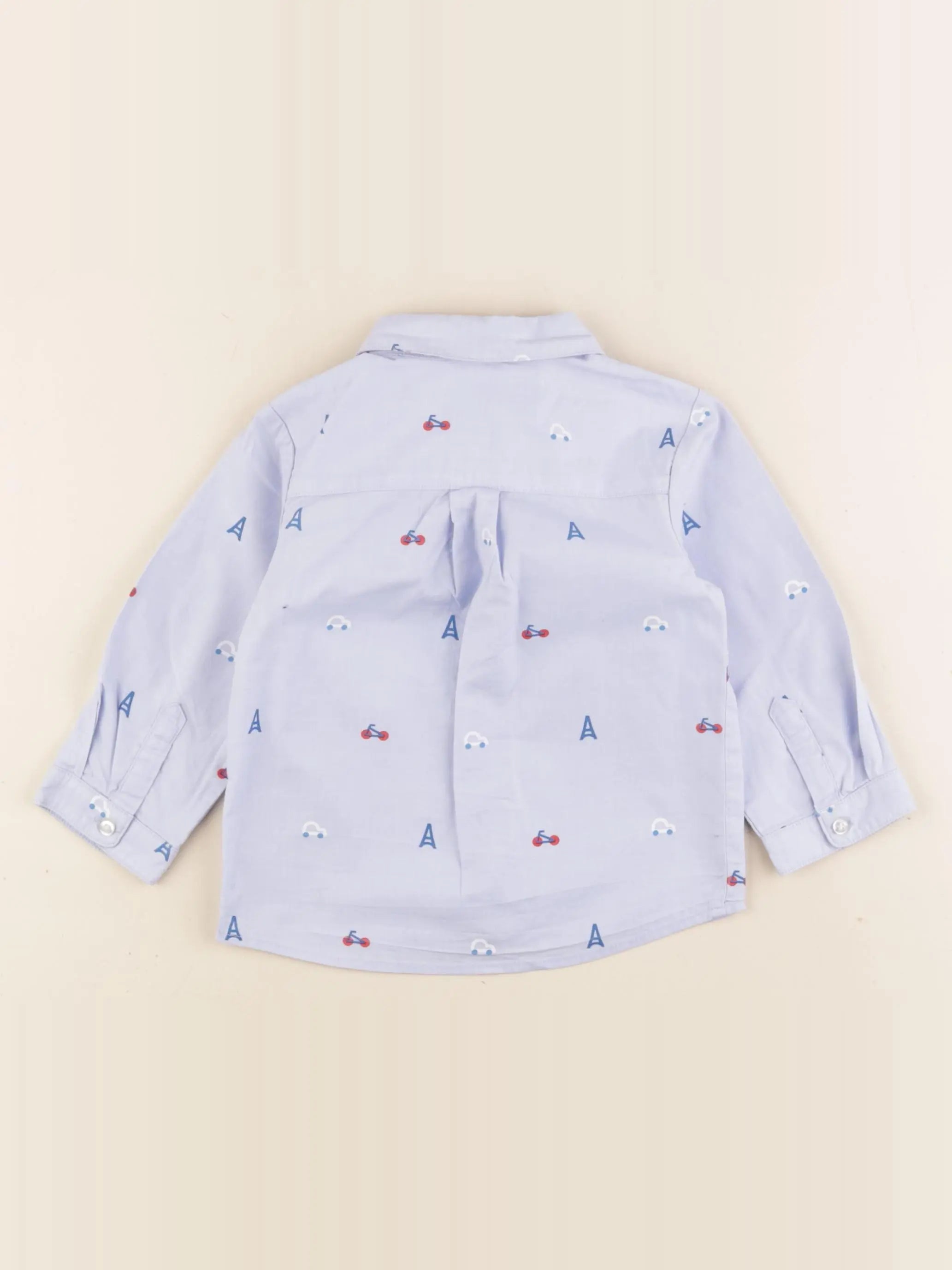 Jacadi - chemise bleu - 18 mois