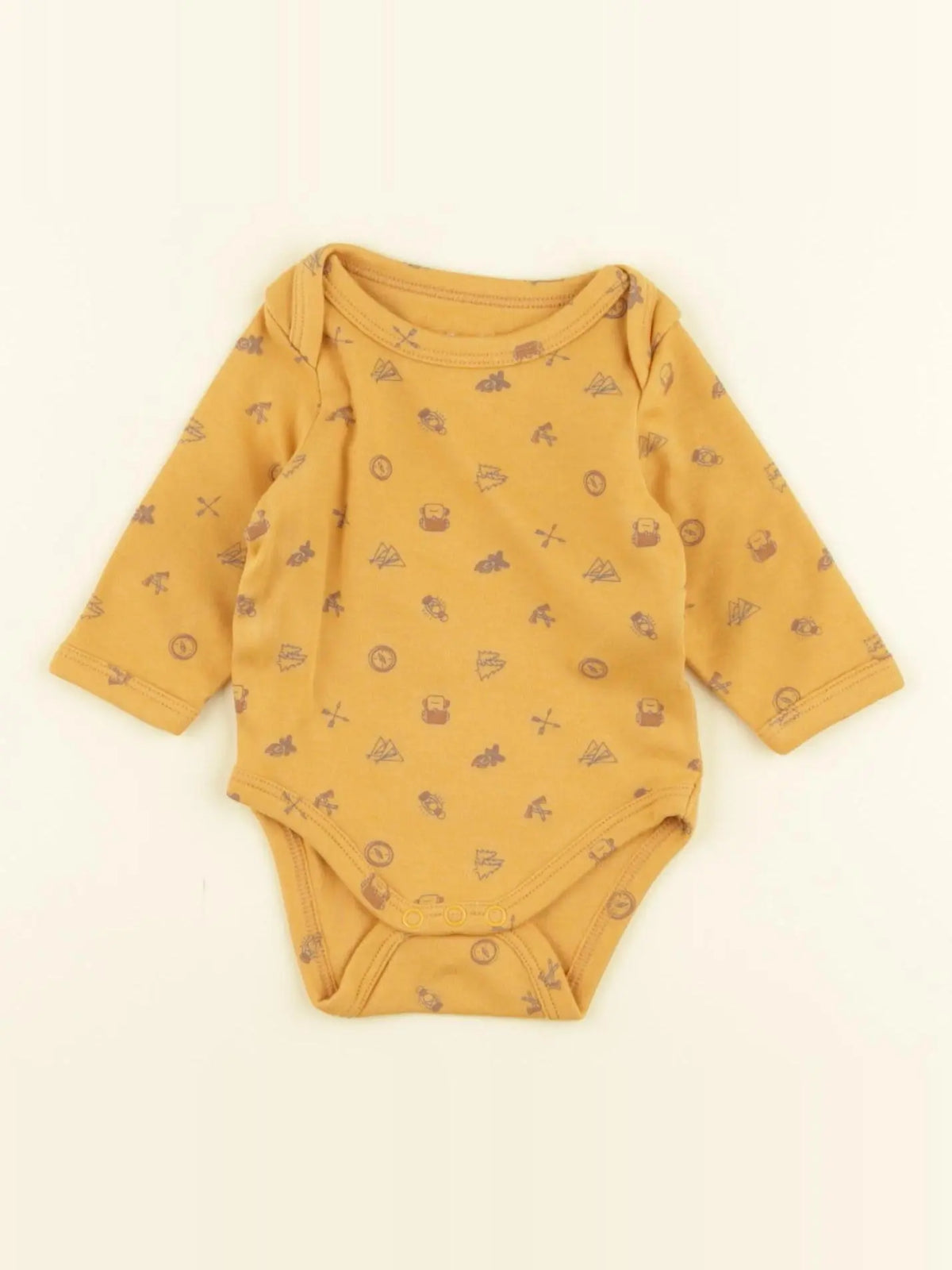 Vertbaudet - body jaune - 1 mois