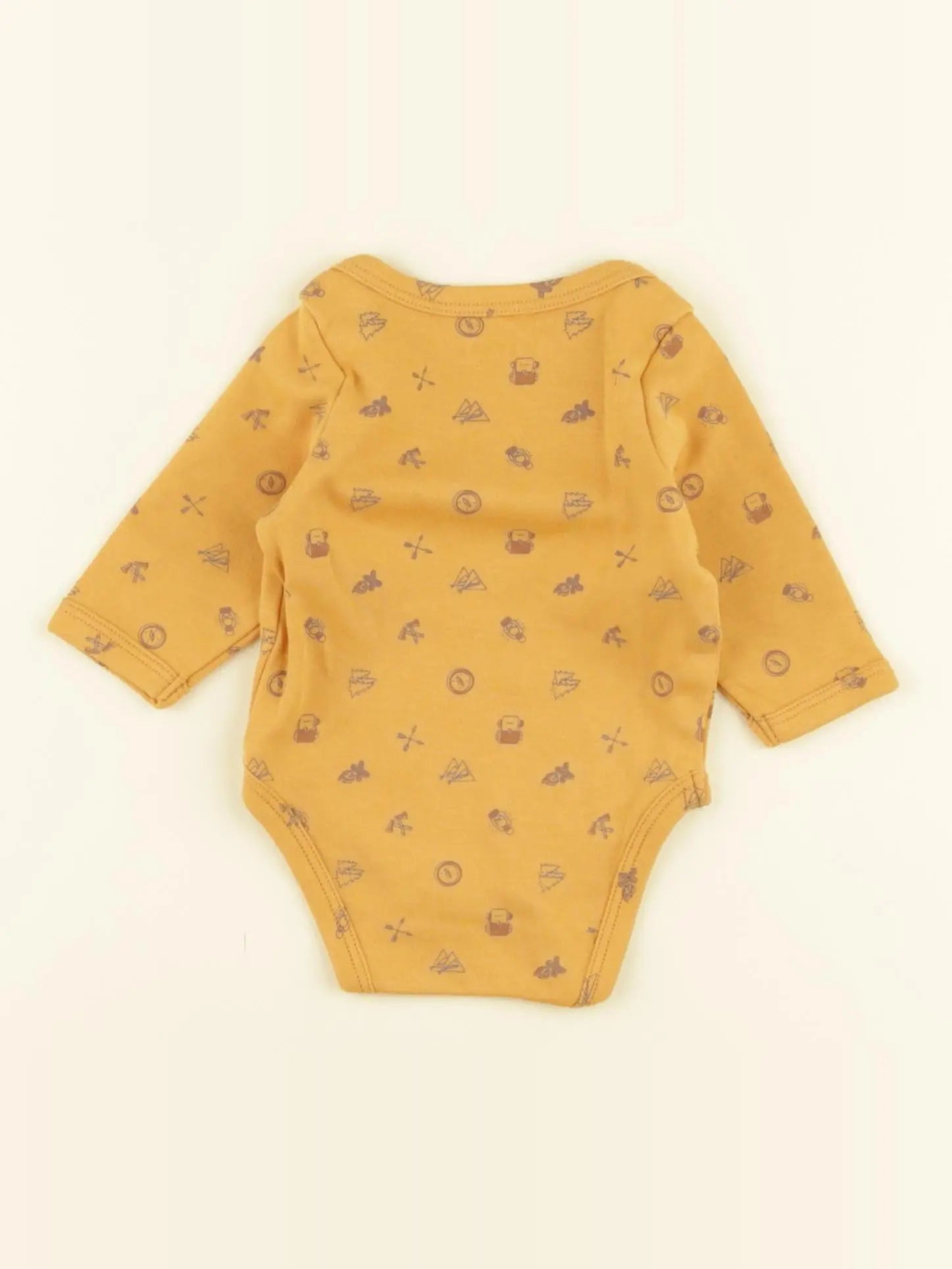 Vertbaudet - body jaune - 1 mois