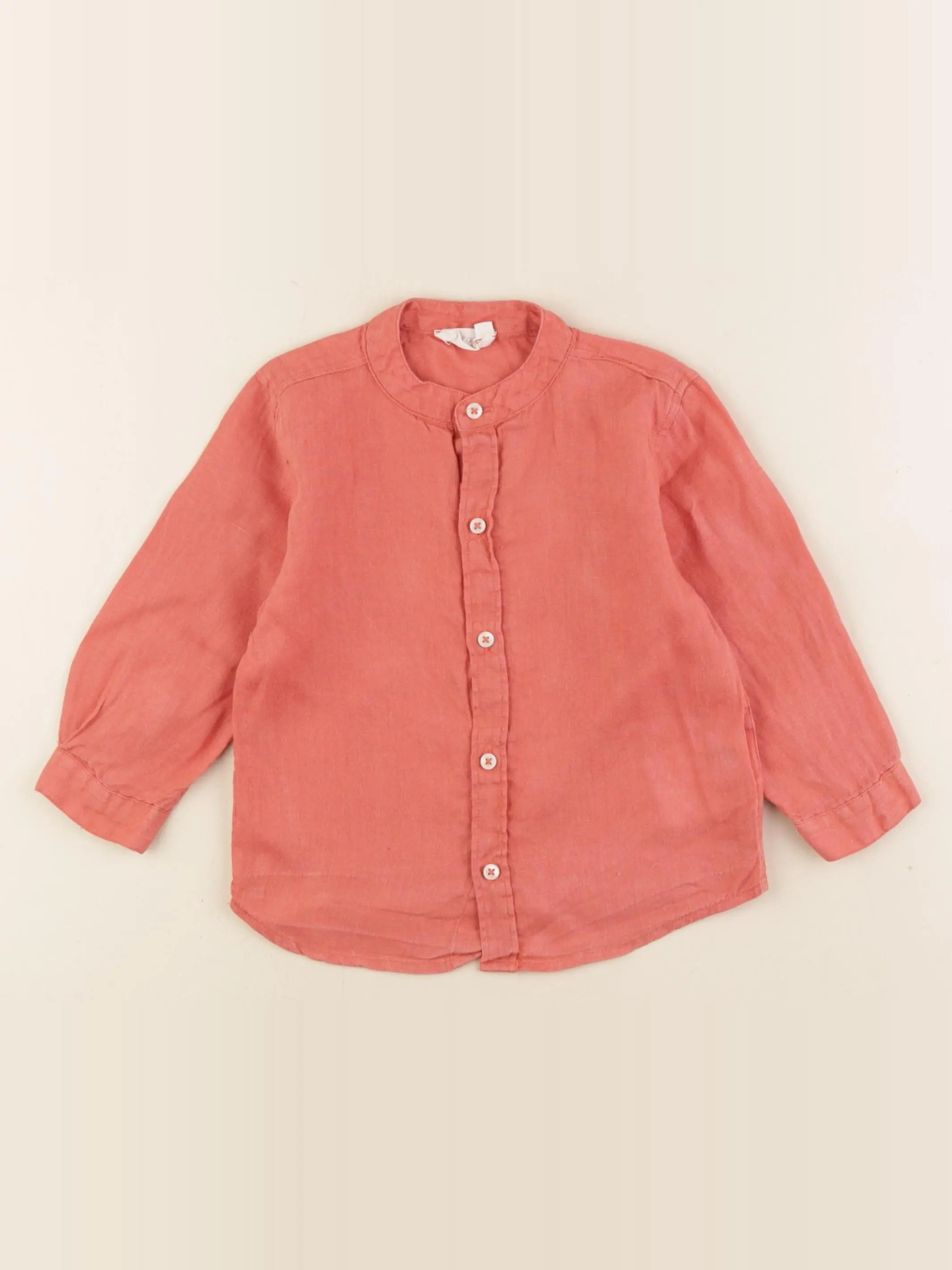 Boutchou - chemise orange - 18 mois