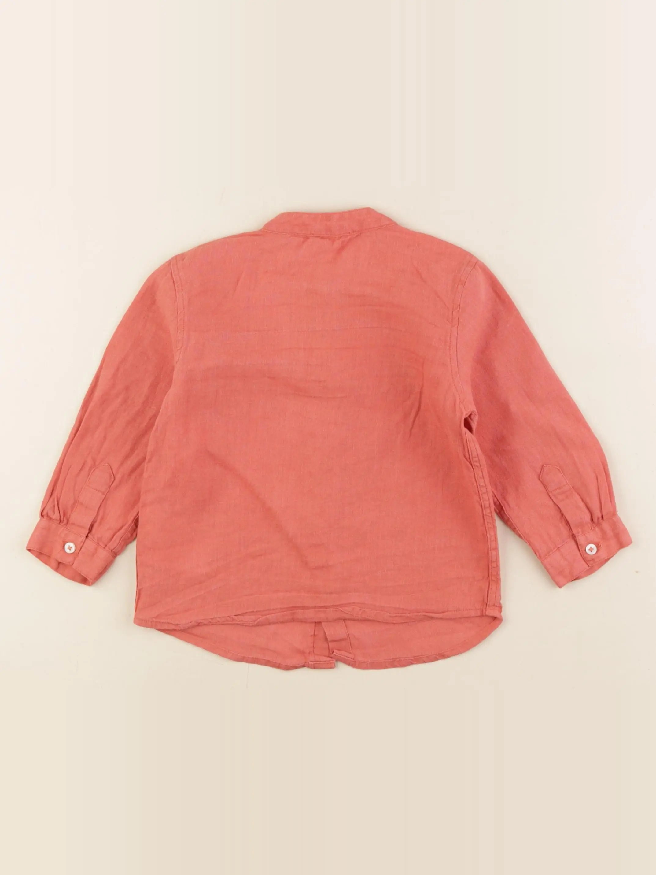 Boutchou - chemise orange - 18 mois