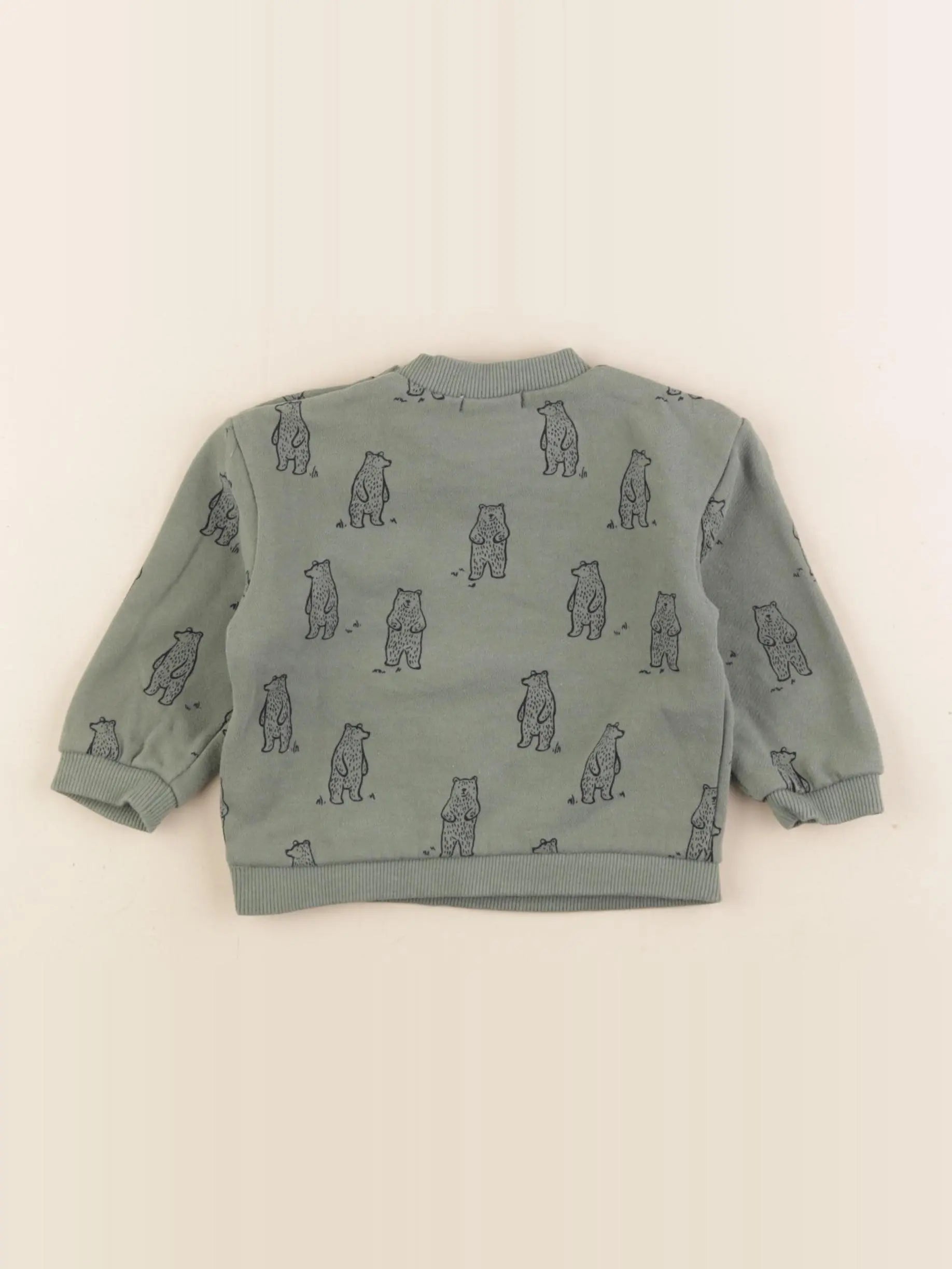 Boutchou - sweat vert - 9 mois