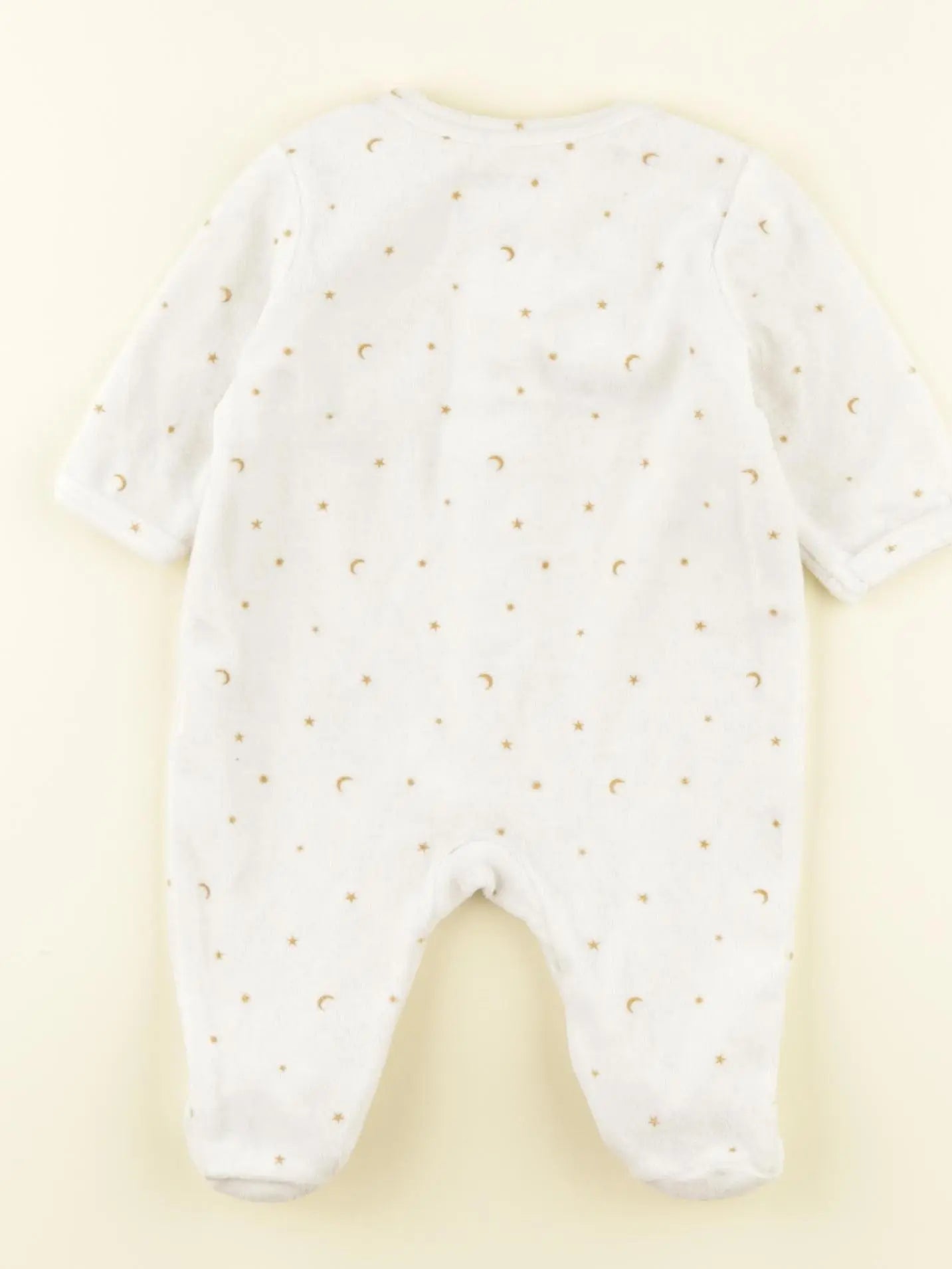 Vertbaudet - pyjama coton blanc - 1 mois