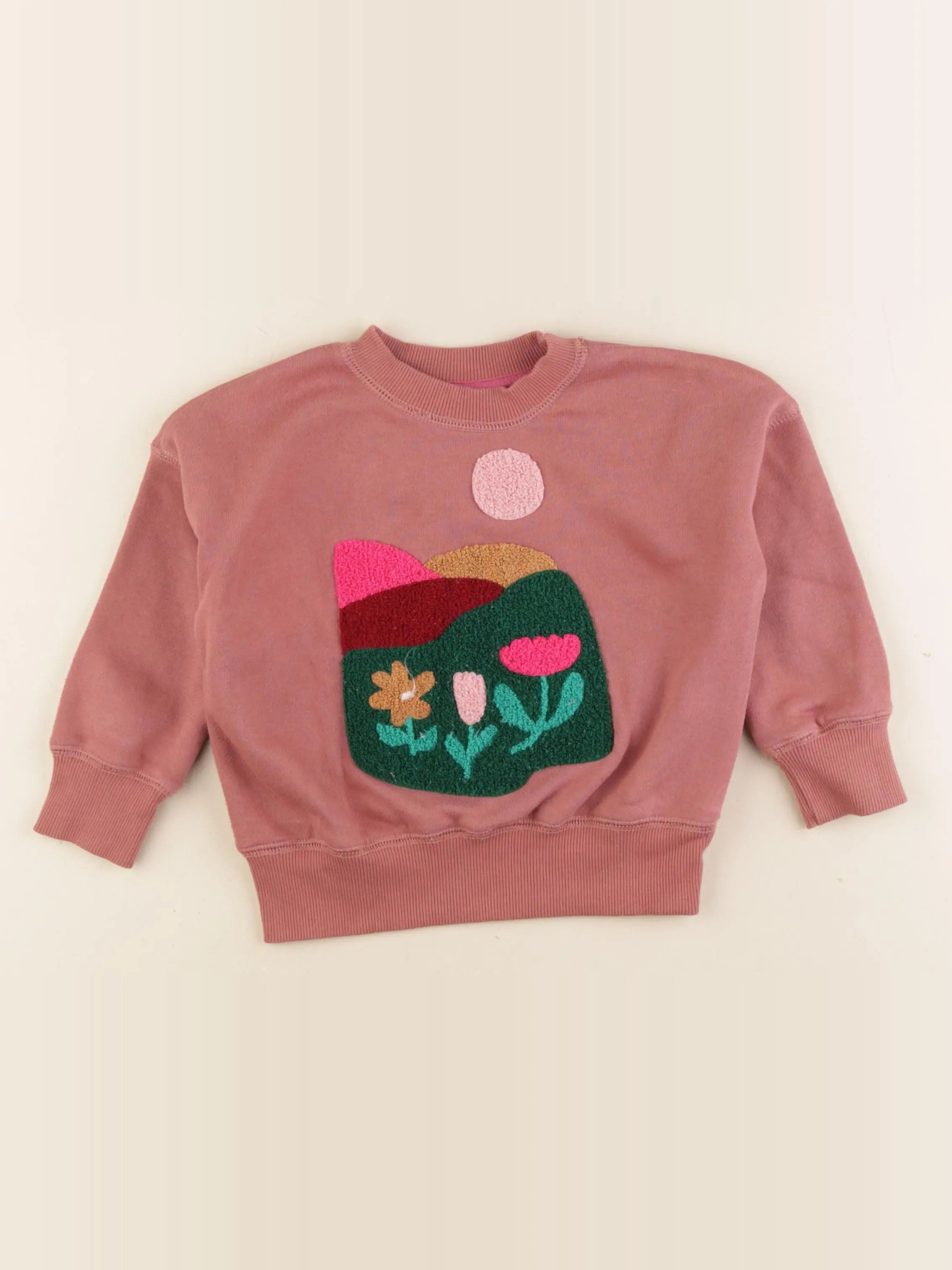 Monoprix - sweat rose - 3 ans