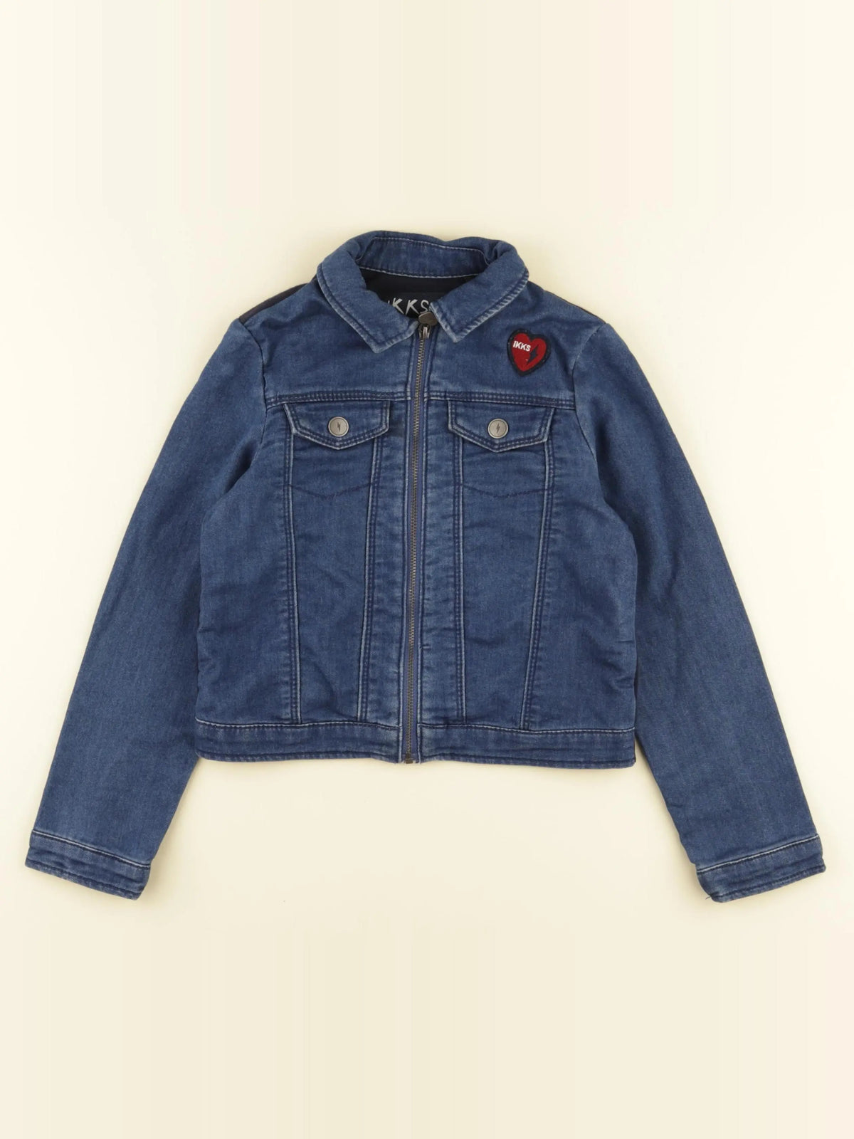 IKKS - veste imprimé au dos bleu - 6 ans