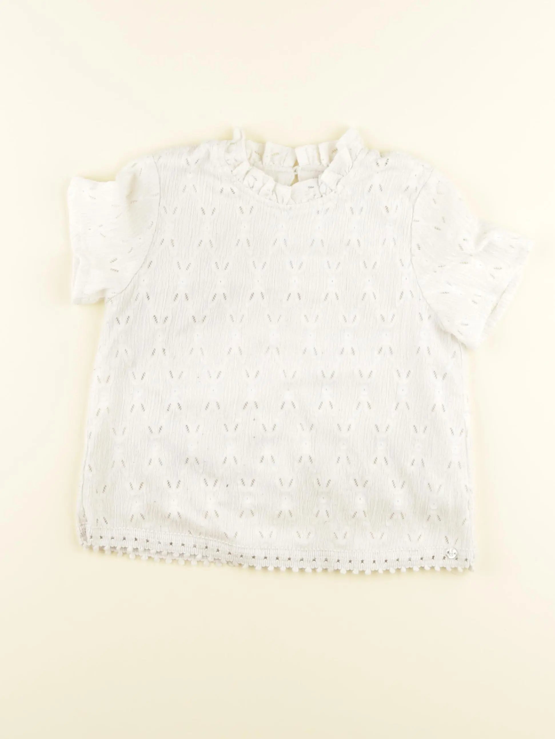 IKKS - blouse blanc - 6 ans
