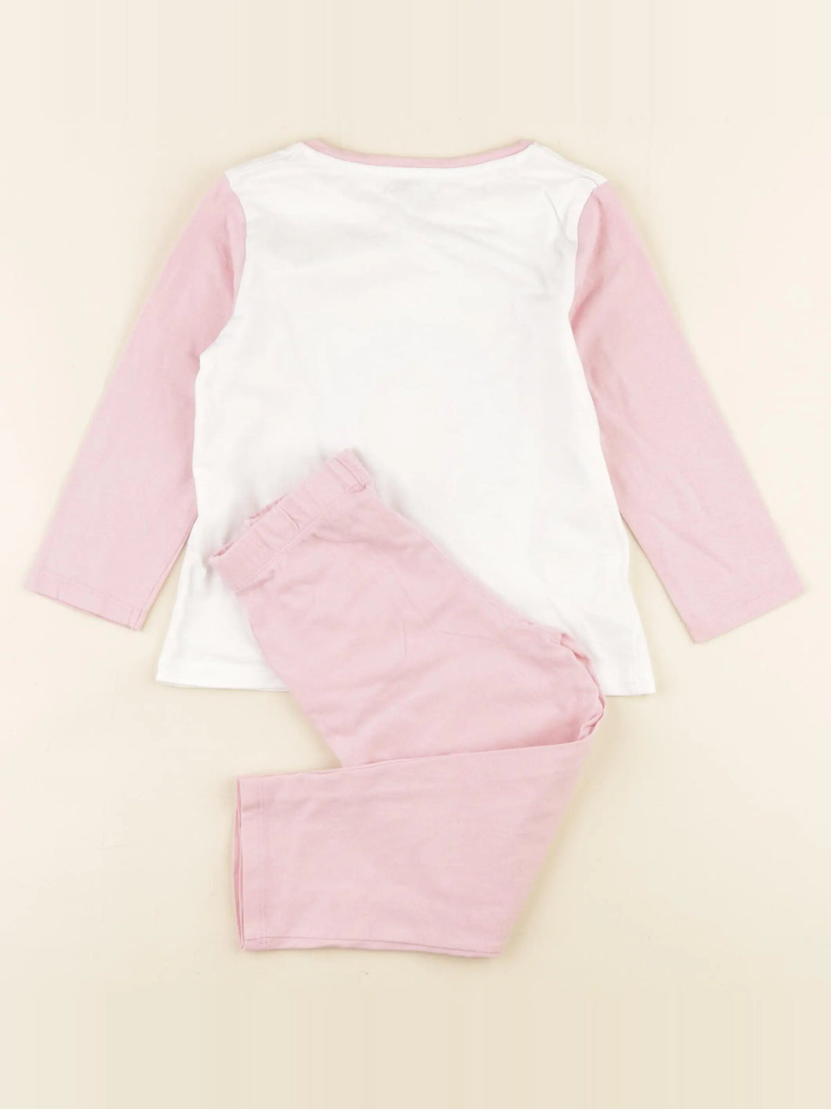 Vertbaudet - pyjama coton rose, or - 3 ans