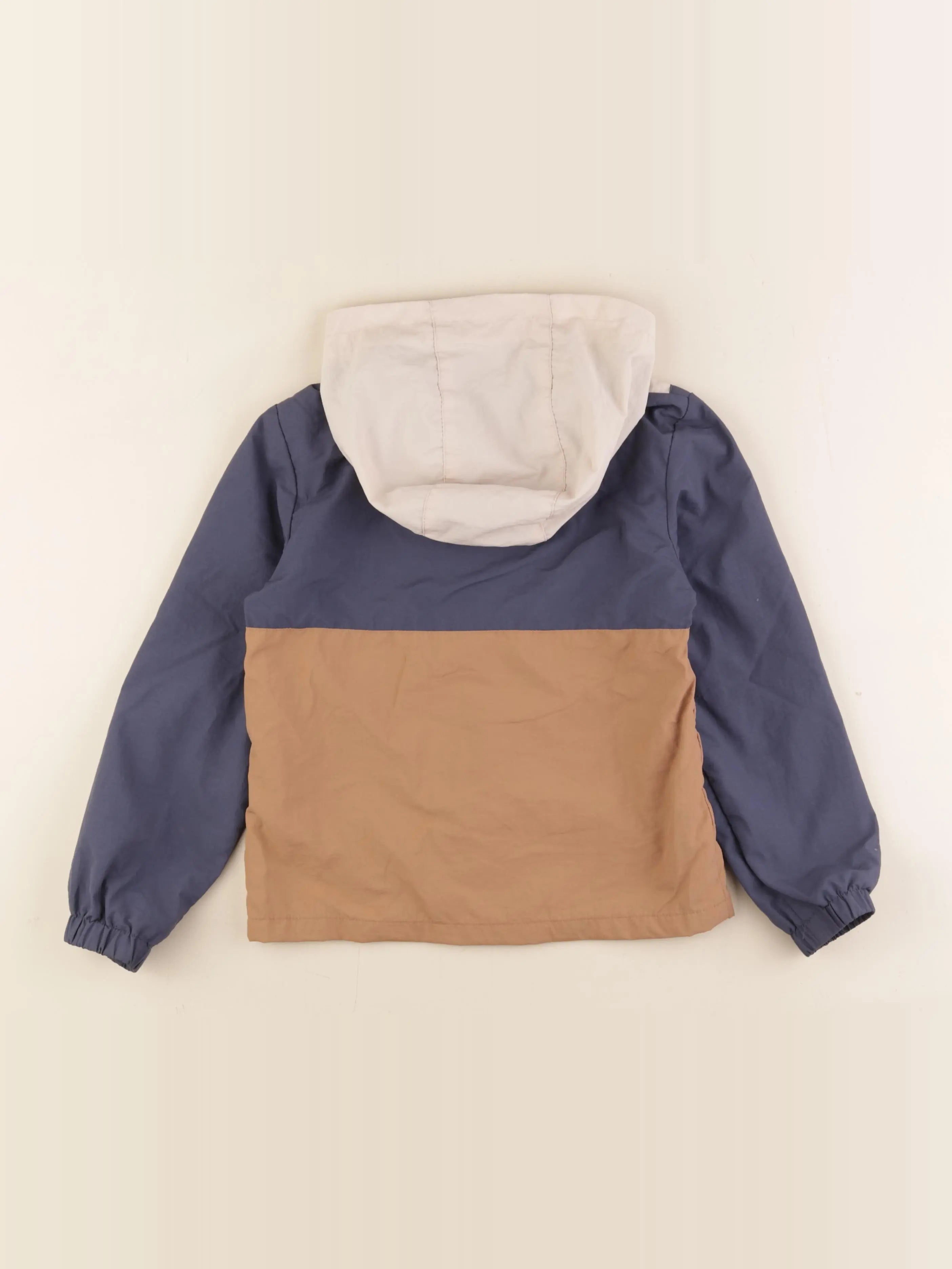 Vertbaudet - coupe-vent bleu, beige - 6 ans