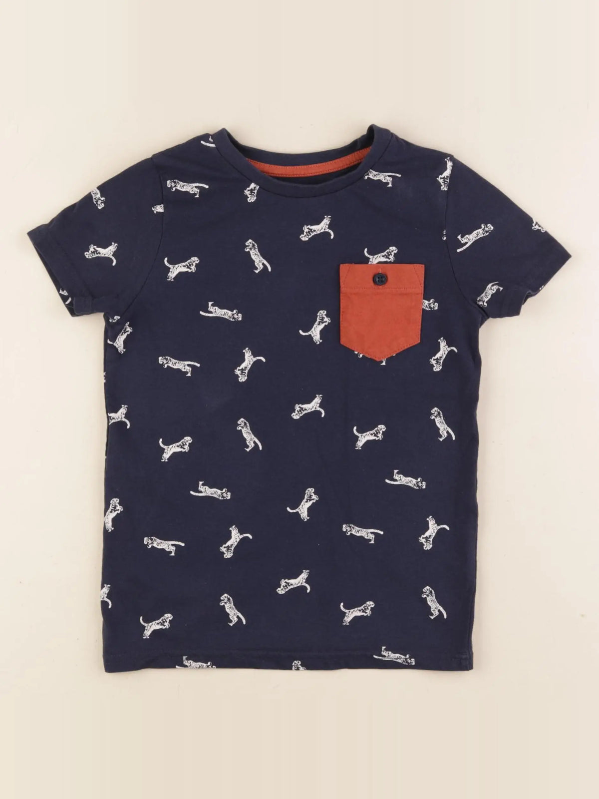 Vertbaudet - tee-shirt bleu - 5 ans
