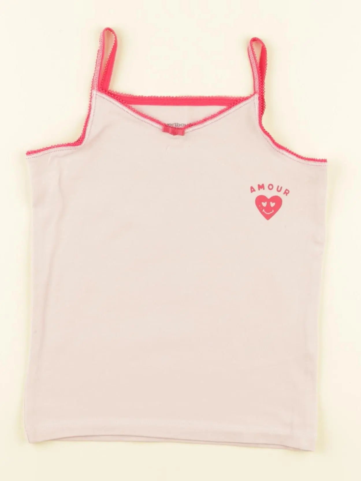 Vertbaudet - maillot de corps rose - 3 ans