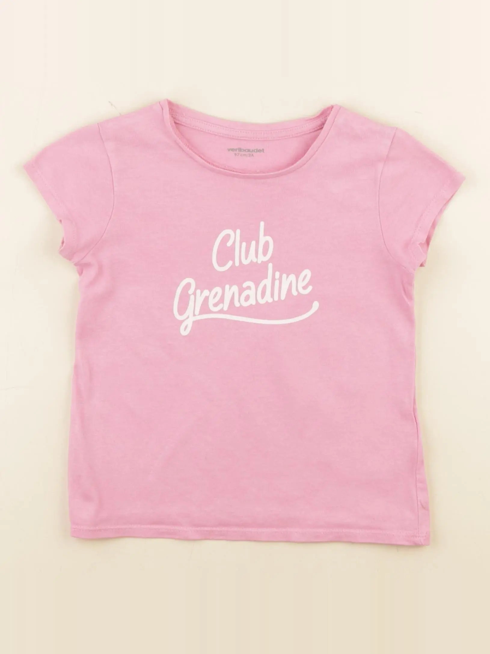 Vertbaudet - tee-shirt rose - 3 ans