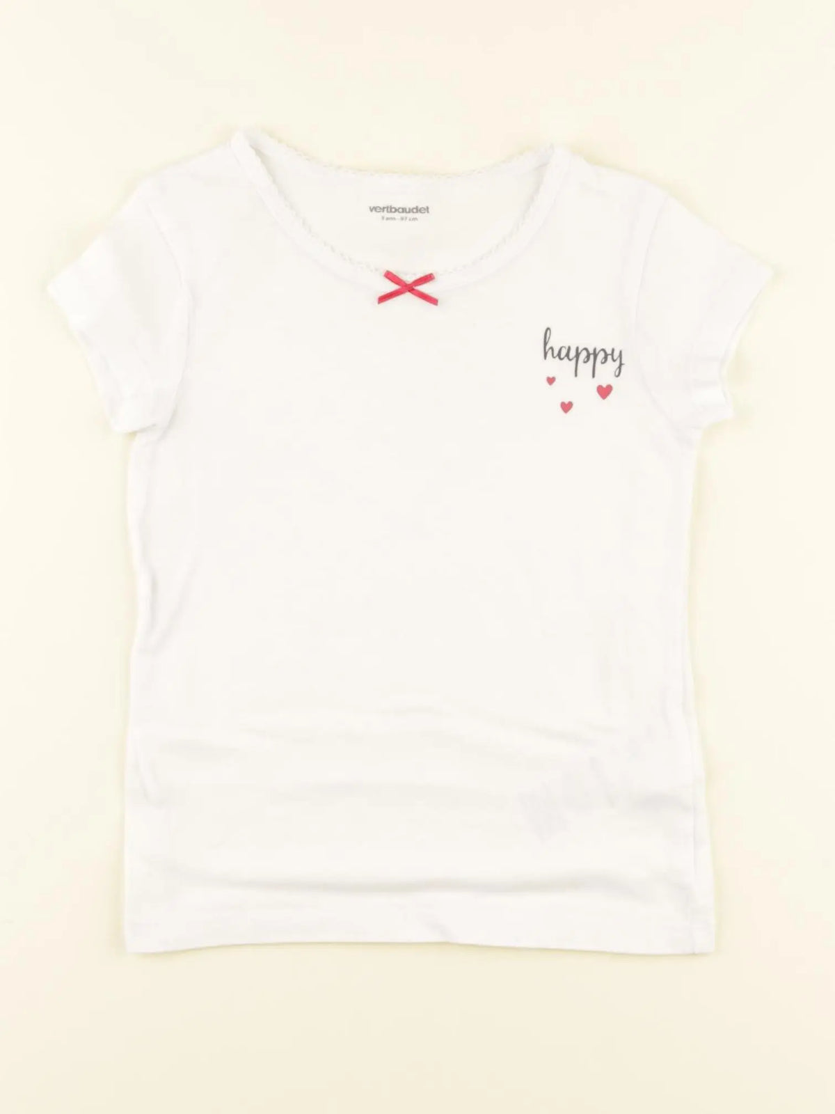 Vertbaudet - maillot de corps blanc - 3 ans