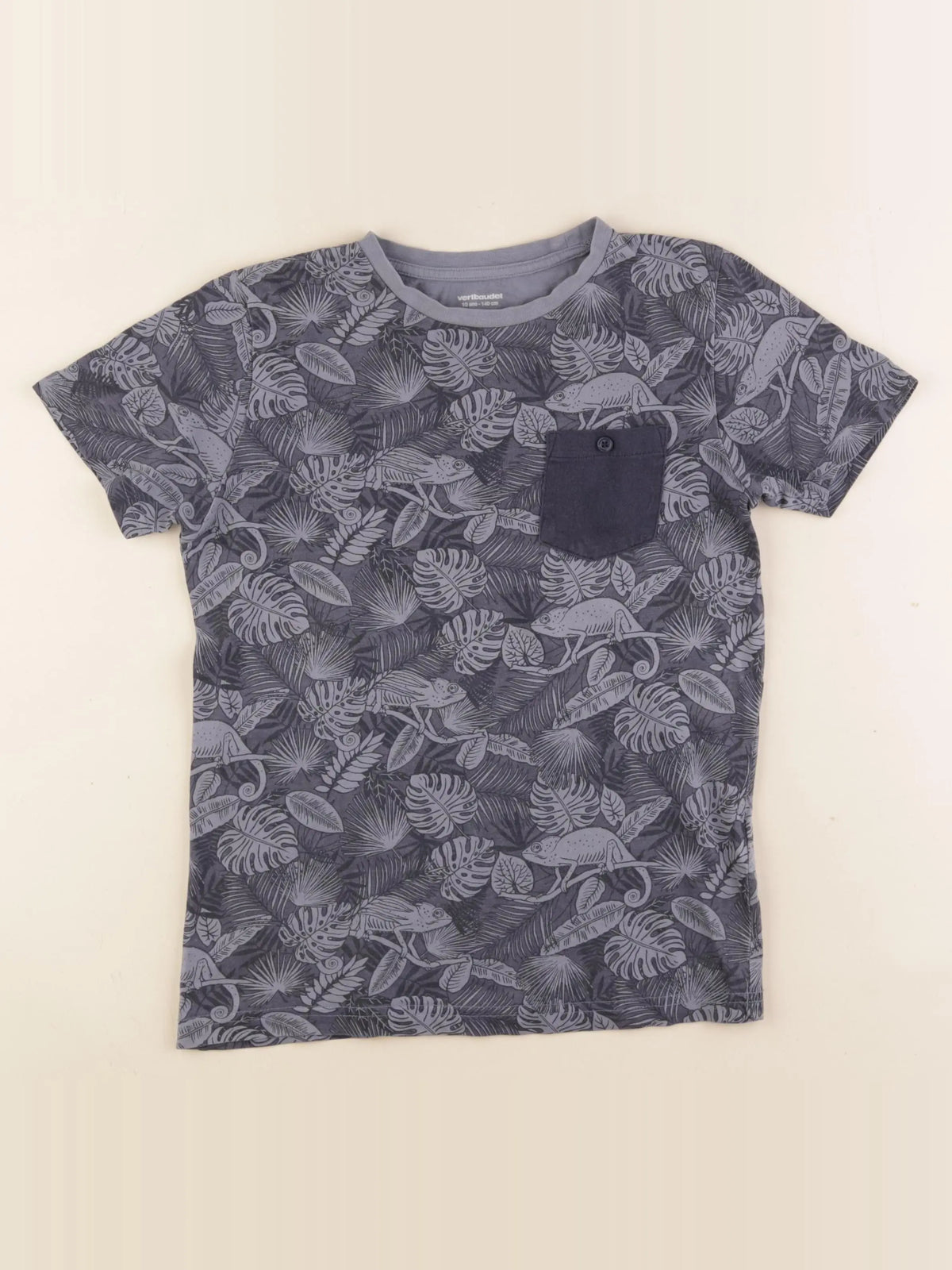 Vertbaudet - tee-shirt bleu - 10 ans