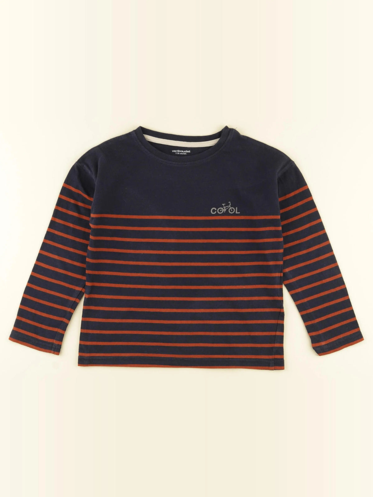 Vertbaudet - tee-shirt bleu - 6 ans