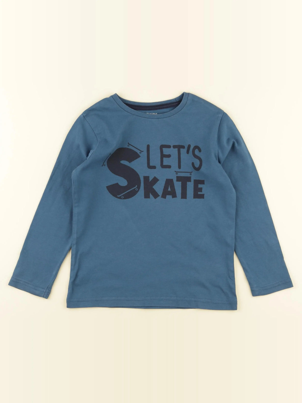 Vertbaudet - tee-shirt bleu - 6 ans