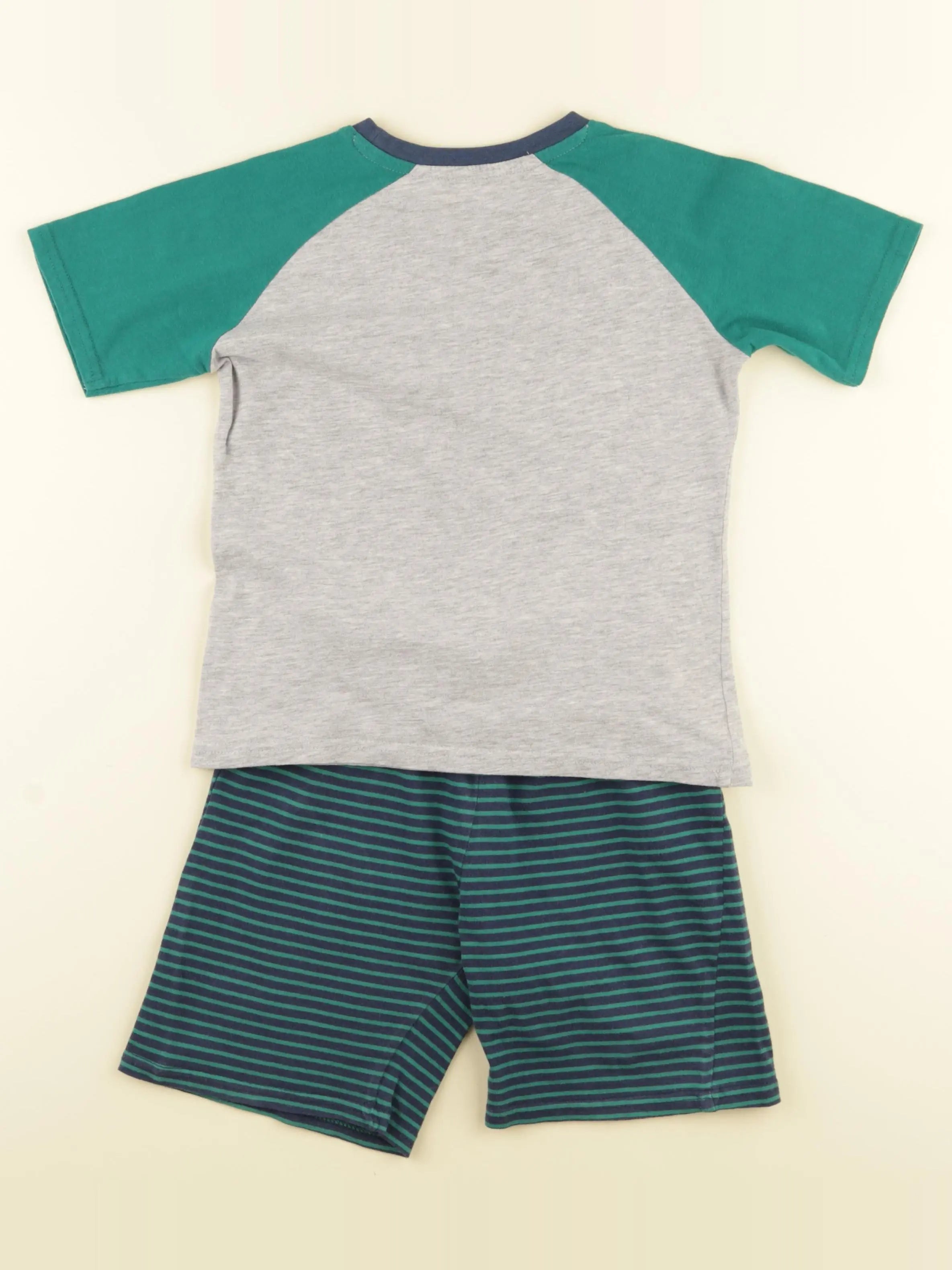 Vertbaudet - pyjama coton vert - 6 ans