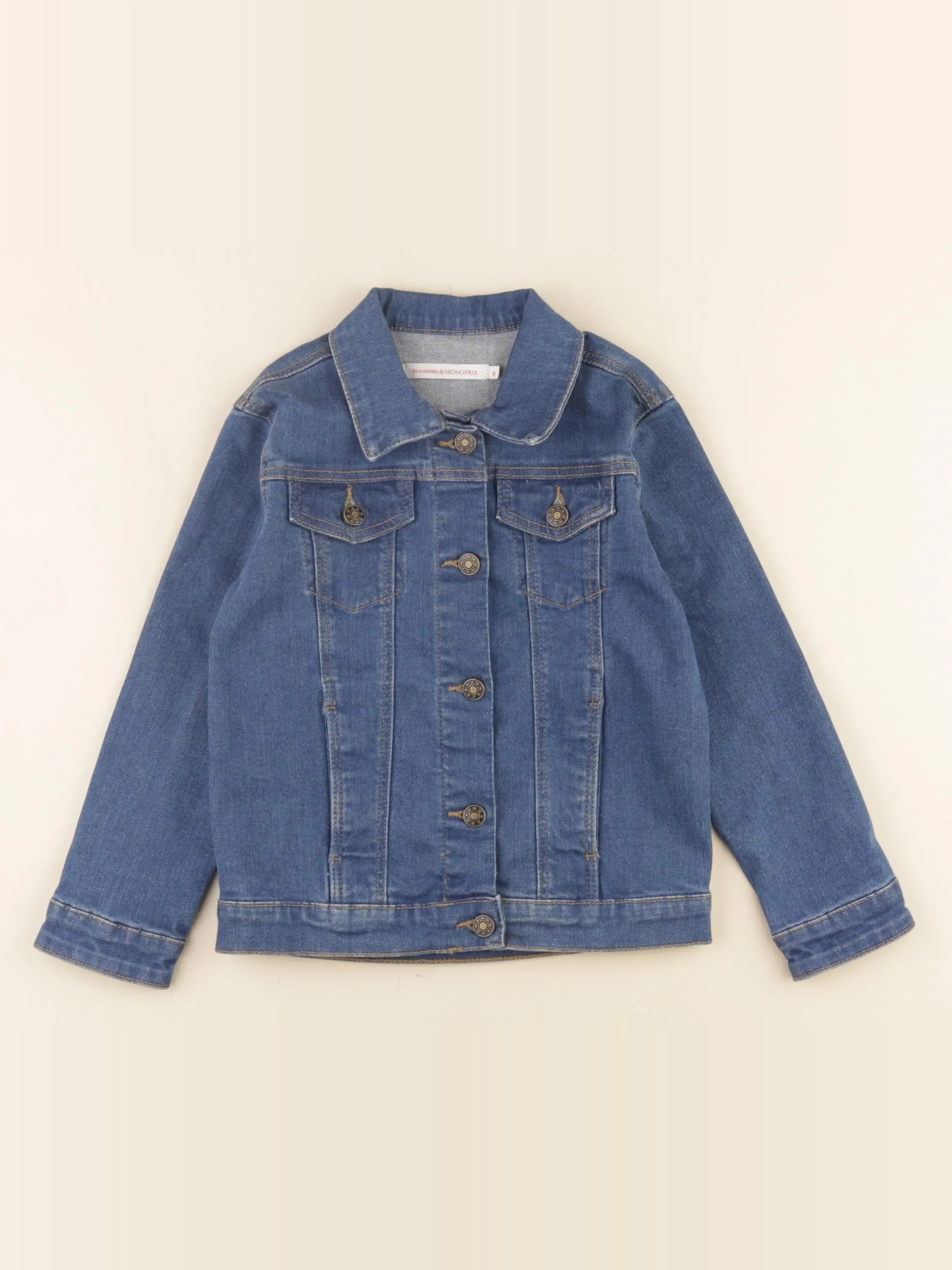 Monoprix - veste bleu - 6 ans