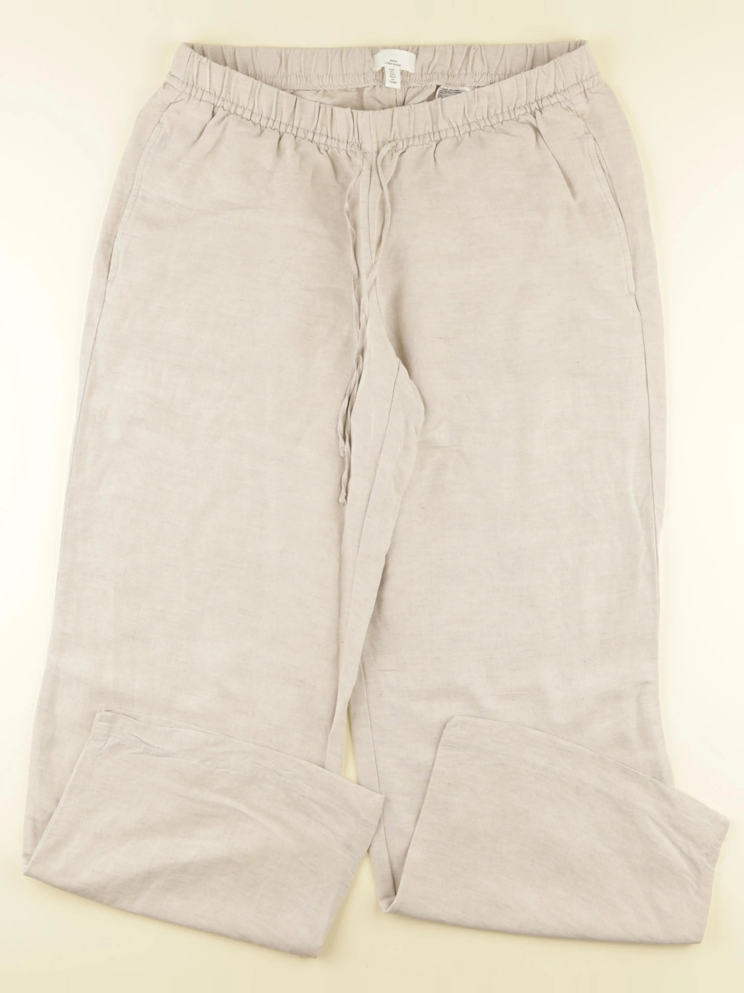 H&M - pantalon grossesse beige - l