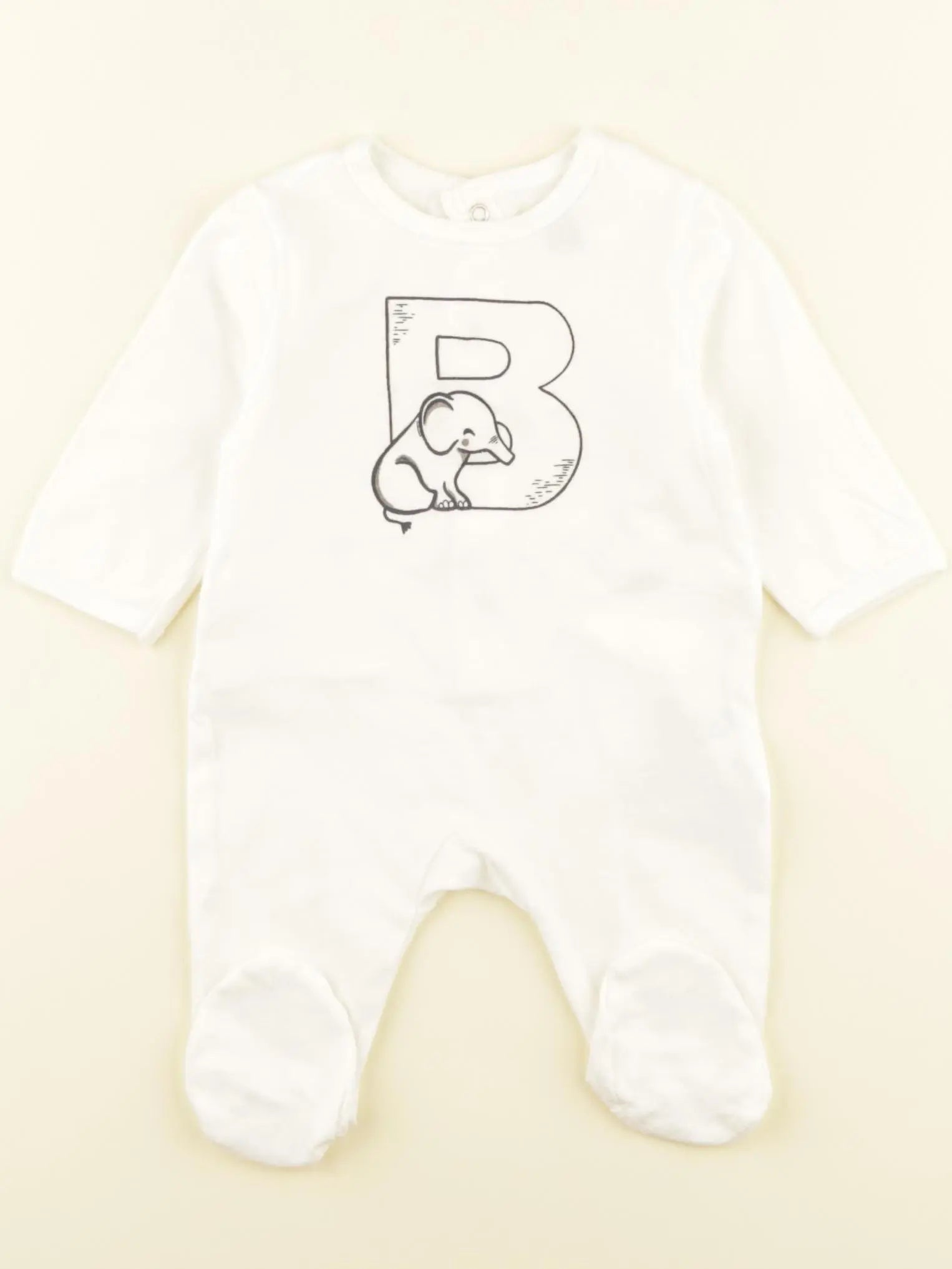 La Redoute - pyjama coton blanc - 1 mois