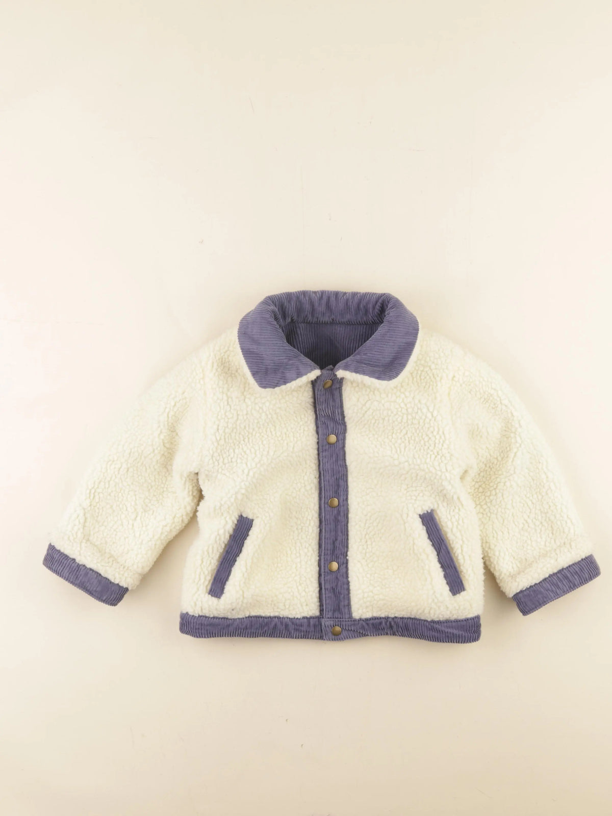 Boutchou - veste réversible bleu - 36 mois